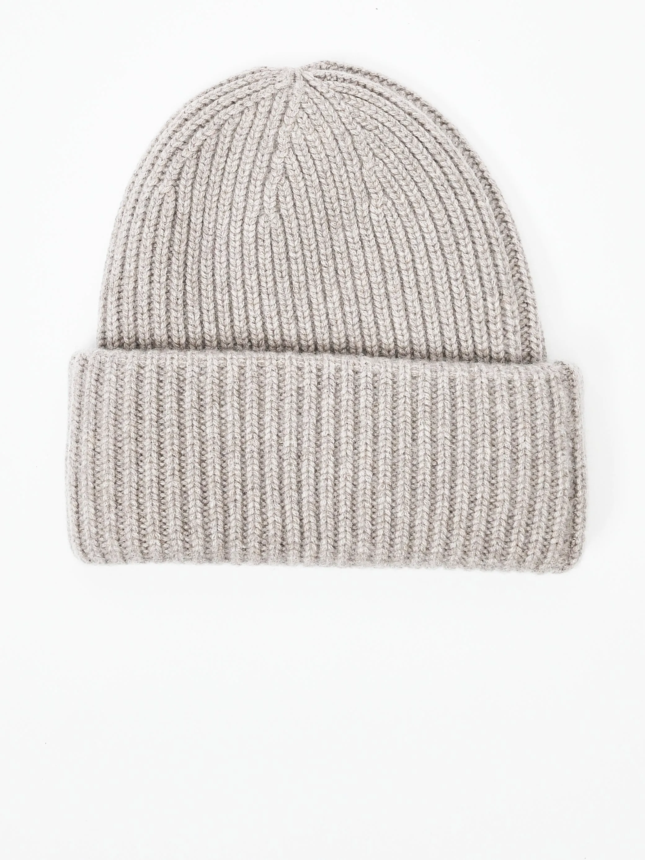 Greige Ribbed Beanie sold by Frances May Houseline product image thumbnail 2