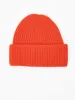 Tangerine Ribbed Beanie sold by Frances May Houseline