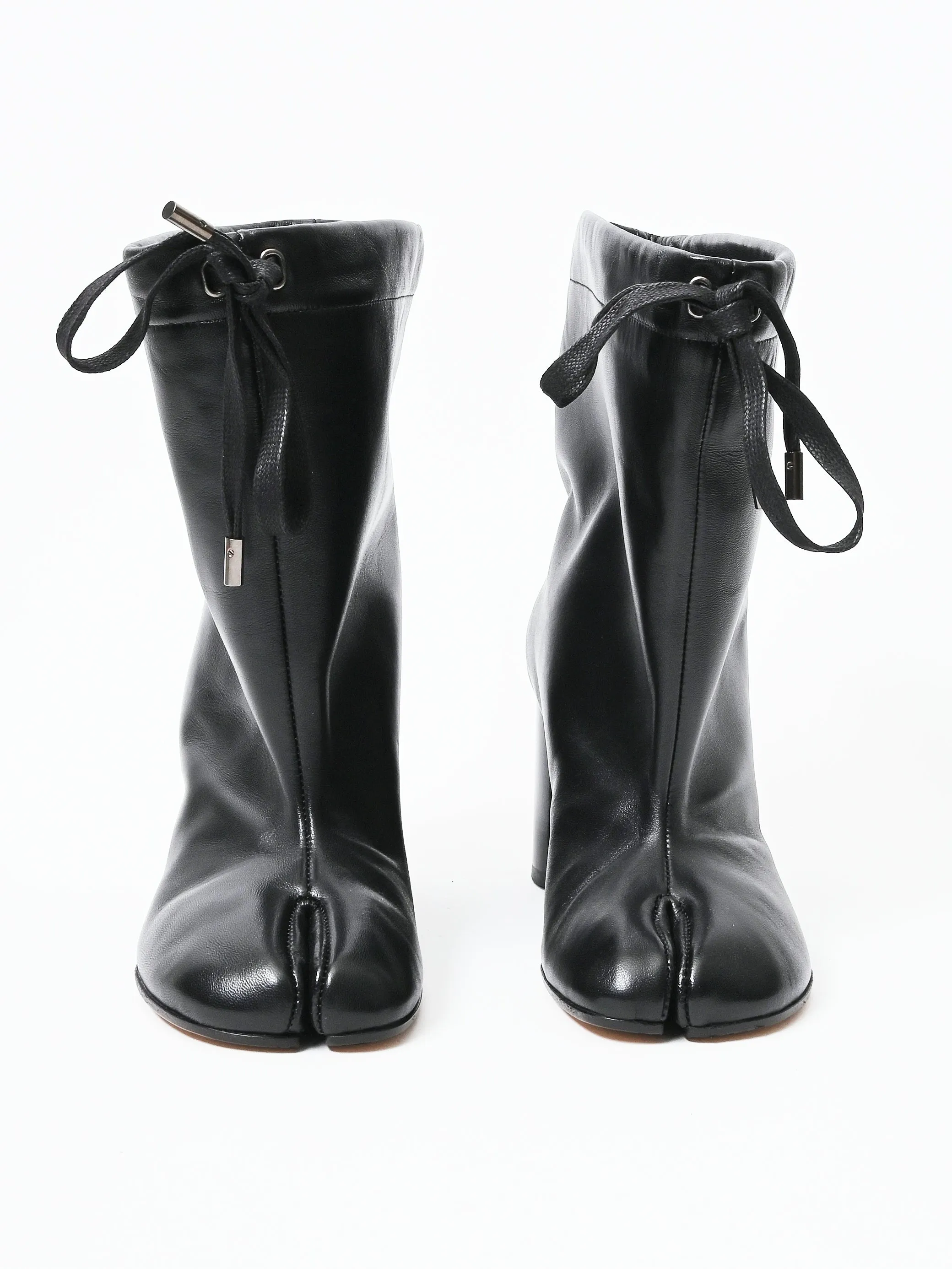 Black Tabi Drawstring Ankle Boots sold by Frances May Houseline product image thumbnail 3