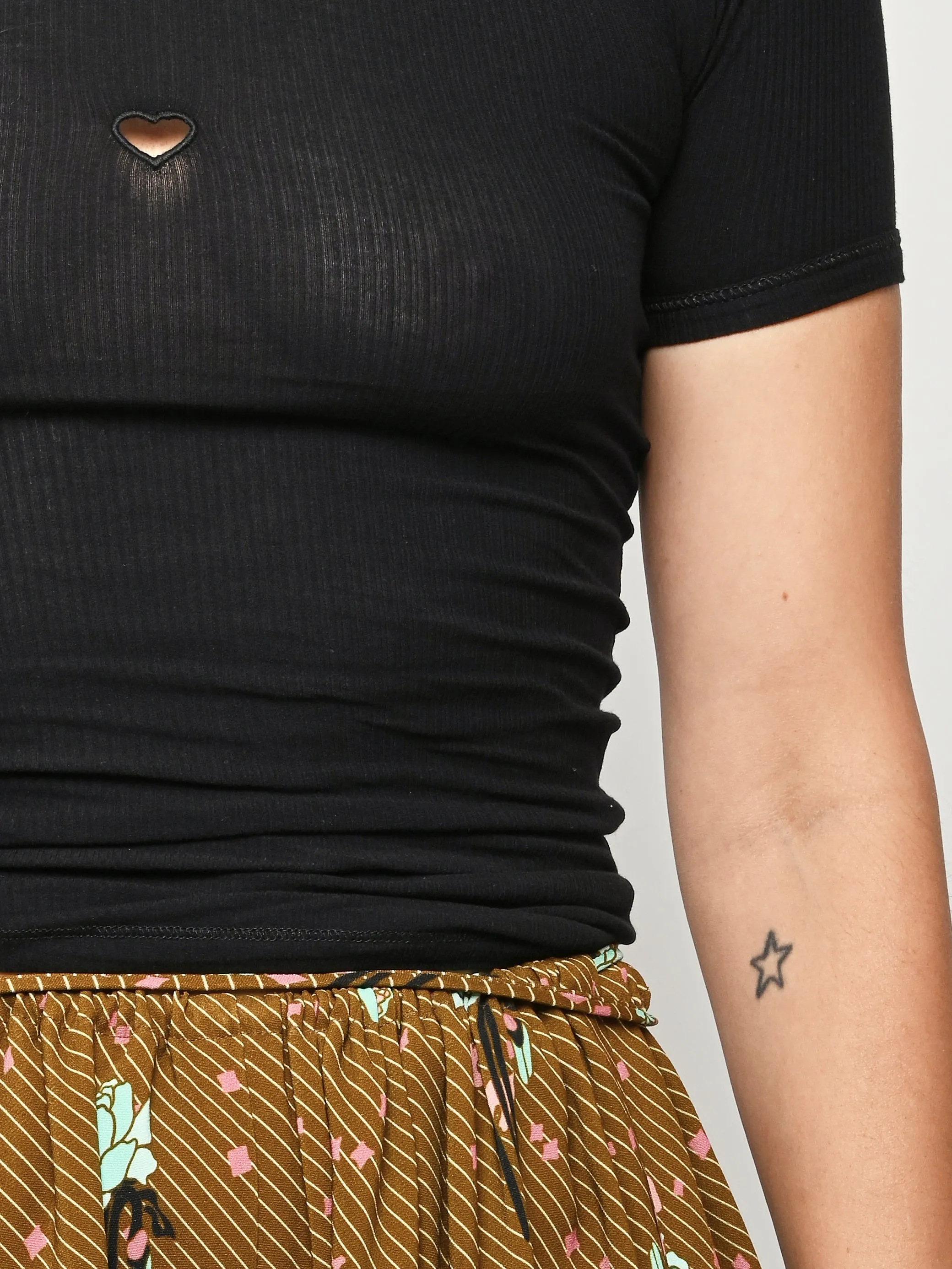 Black Heart Short Sleeve sold by Frances May Houseline product image thumbnail 3