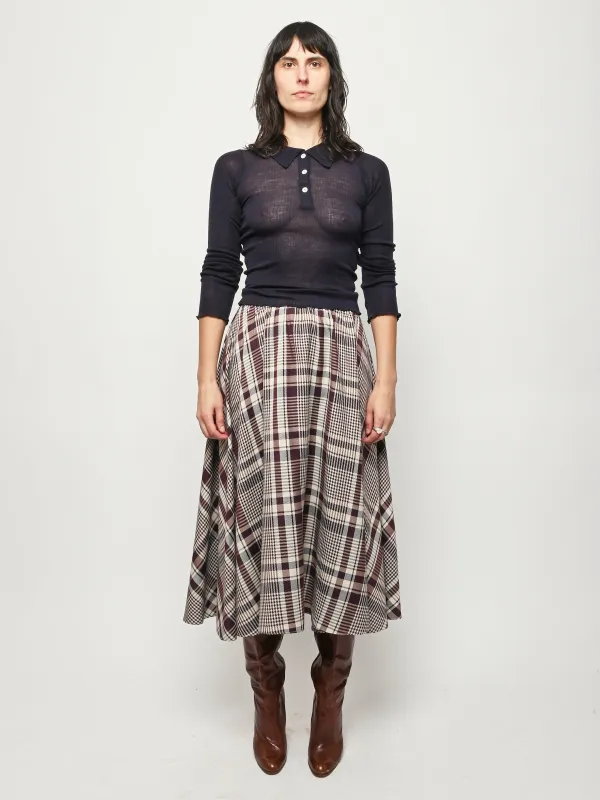 Murano Navy Dual Long Sleeve Tee made by Baserange