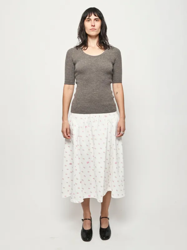 Cinder Rib Scoopneck sold by Frances May Houseline