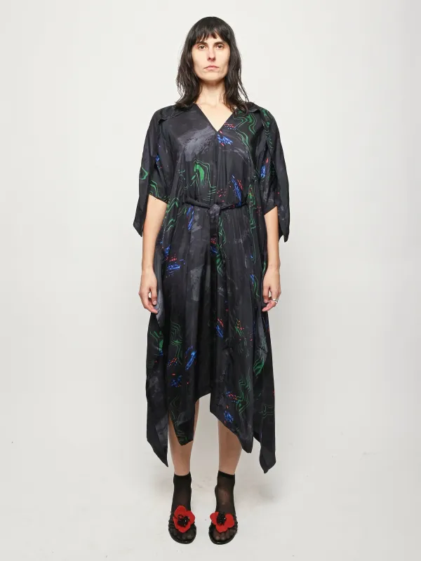 Dark Fireworks Uncut Kaftan sold by Frances May Houseline