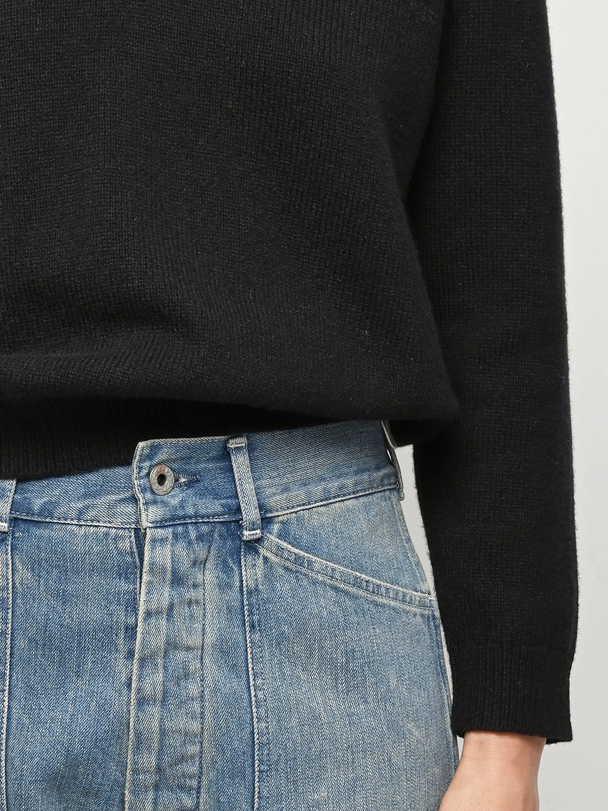 Light Vintage US Army Style Denim Trousers (R) sold by Frances May Houseline product image thumbnail 3