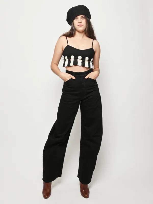 Black Folly Bra made by BODE