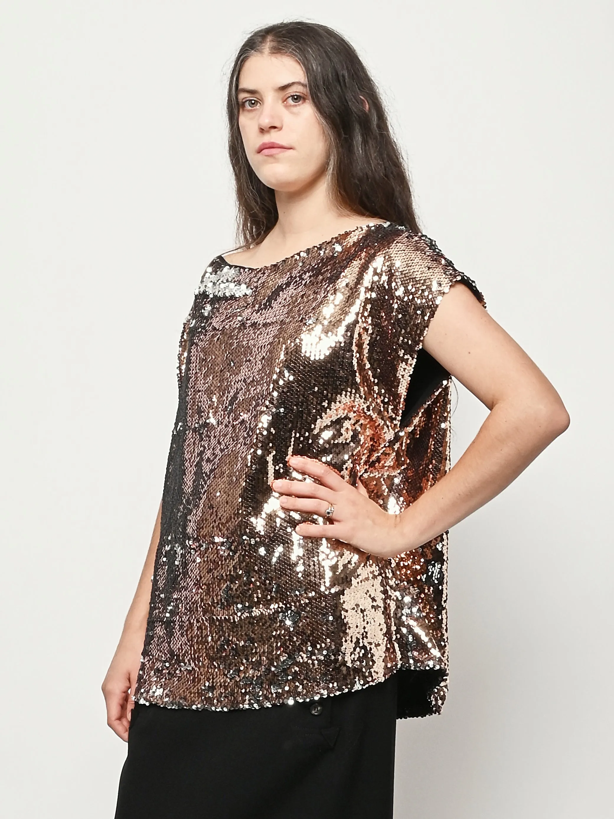 Gold Sequin Tunic sold by Frances May Houseline product image thumbnail 2