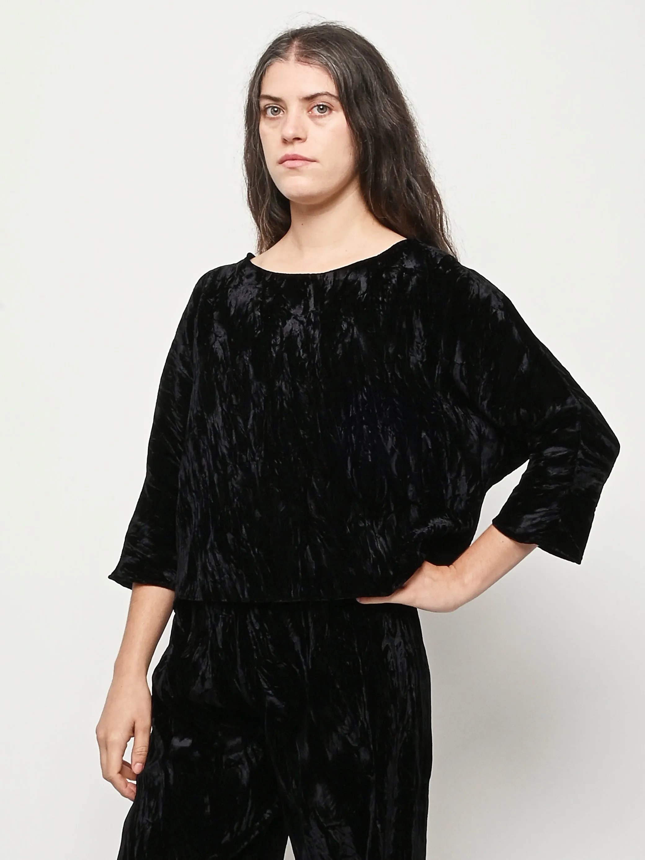 Black Velvet Erin Top sold by Frances May Houseline product image thumbnail 2
