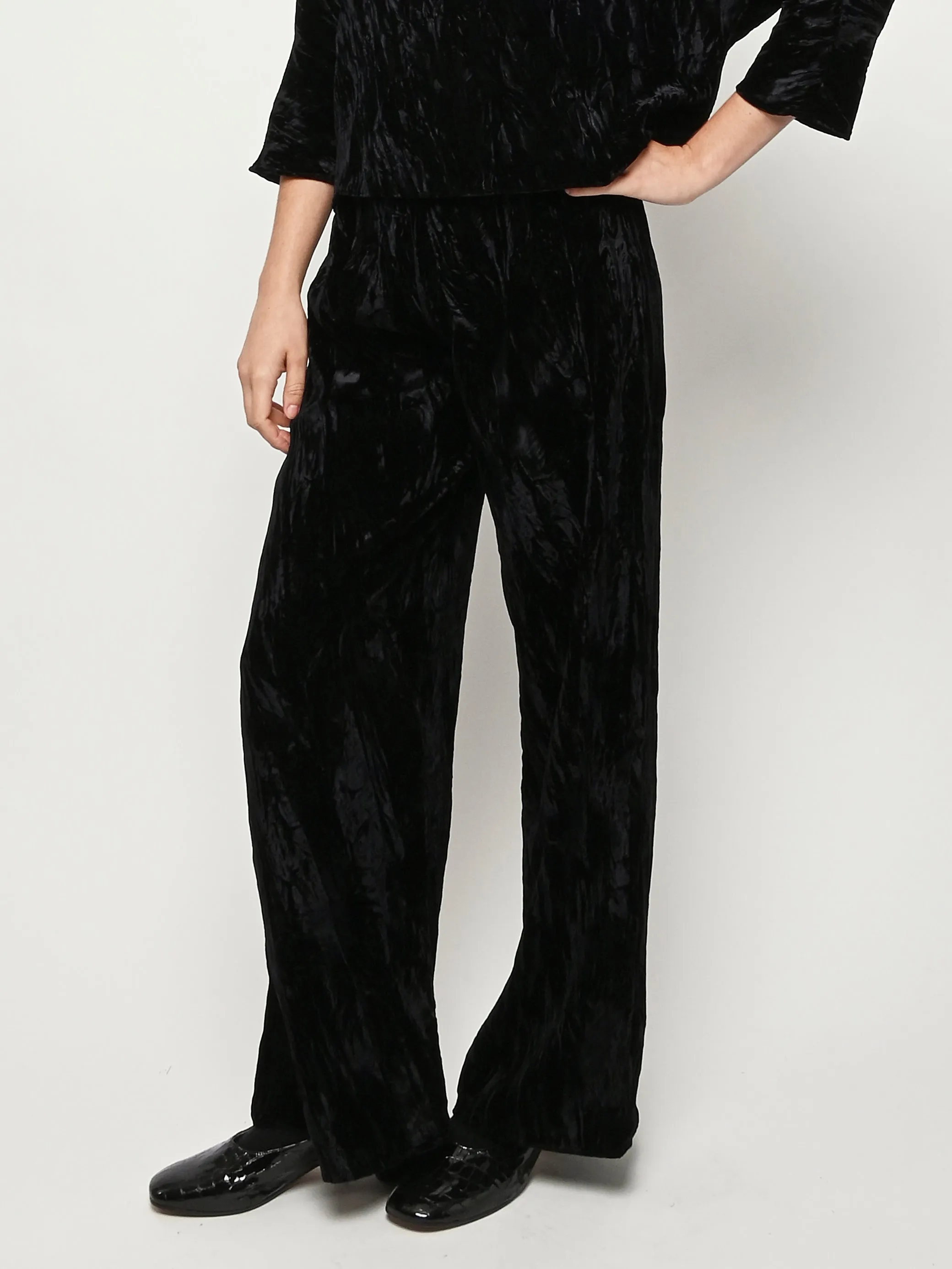 Black Velvet Erin Pant sold by Frances May Houseline product image thumbnail 2