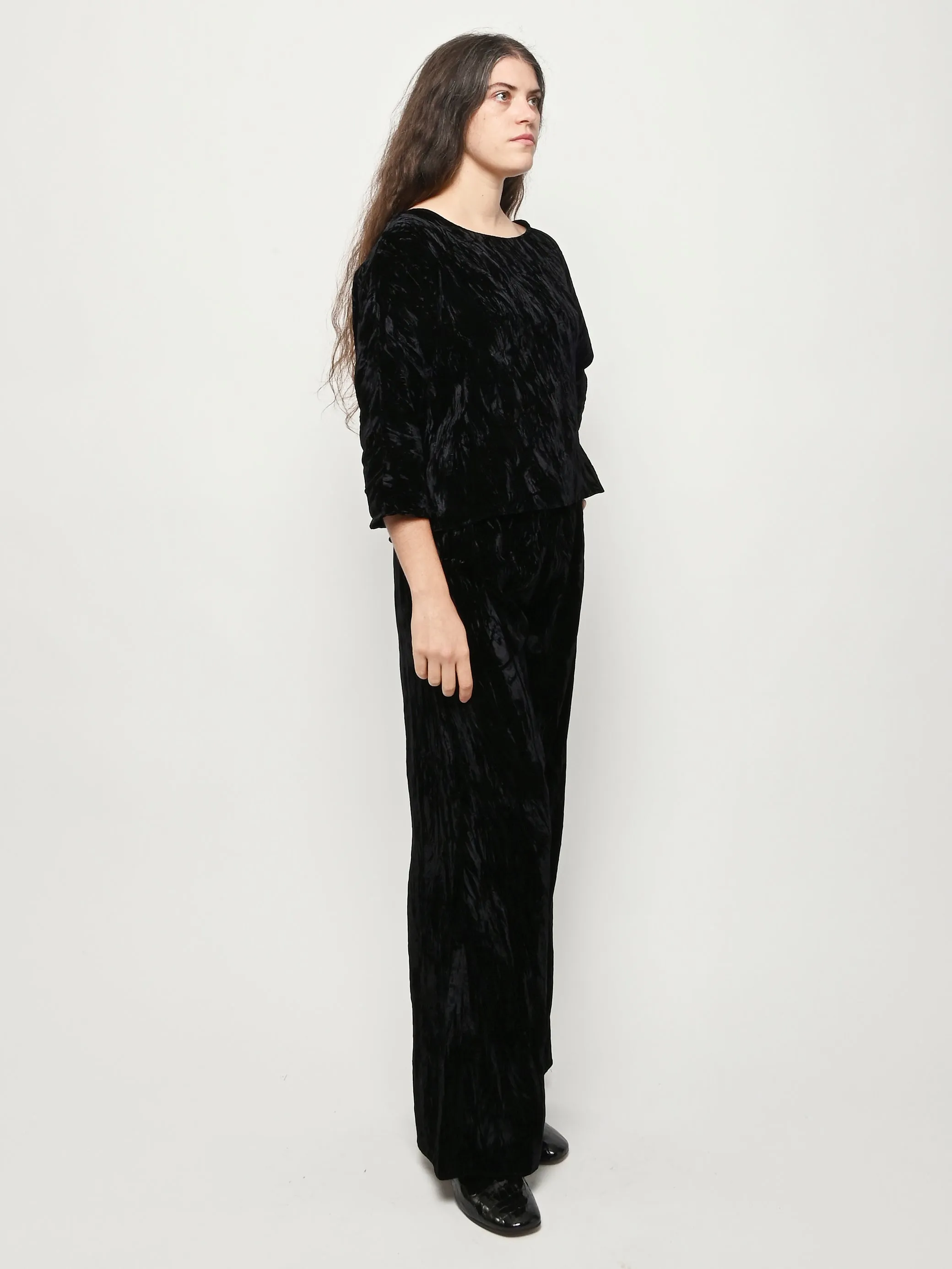 Black Velvet Erin Pant sold by Frances May Houseline product image thumbnail 4