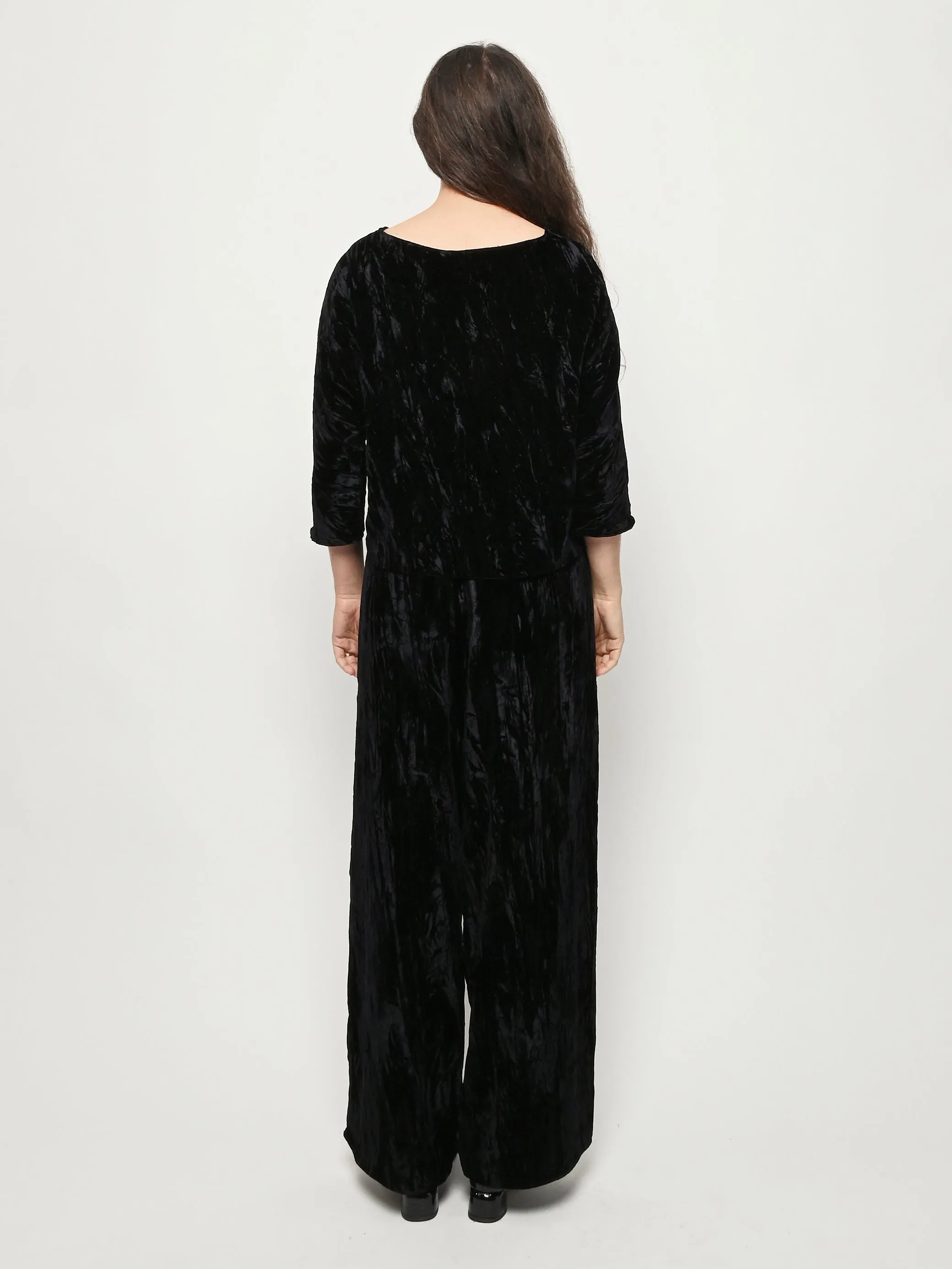 Black Velvet Erin Pant sold by Frances May Houseline product image thumbnail 5