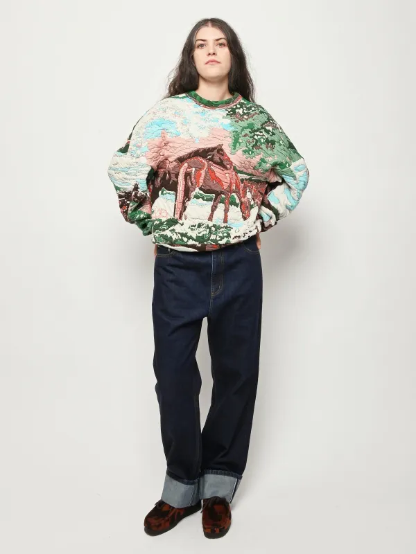 Wild Horses Unisex Sweater made by Frances May Houseline