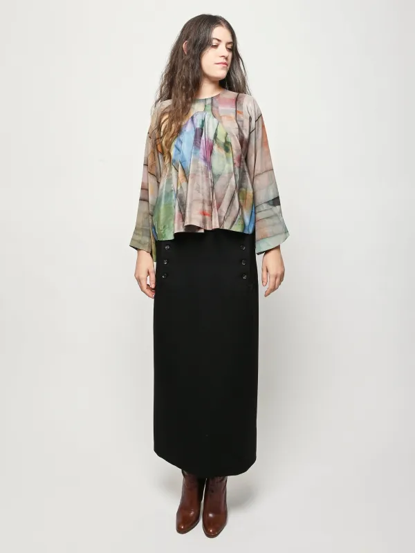 Print 09 Silk Top sold by Frances May Houseline