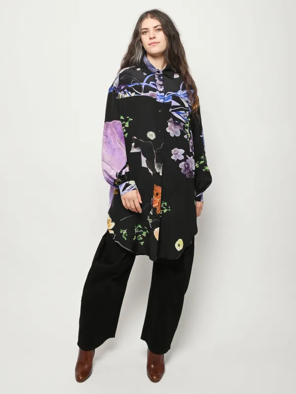 Print 7 Big Silkshirt sold by Frances May Houseline