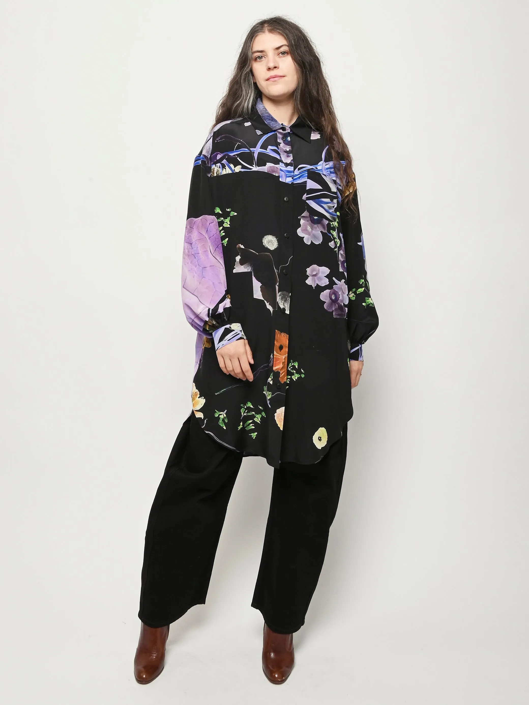 Print 7 Big Silkshirt sold by Frances May Houseline