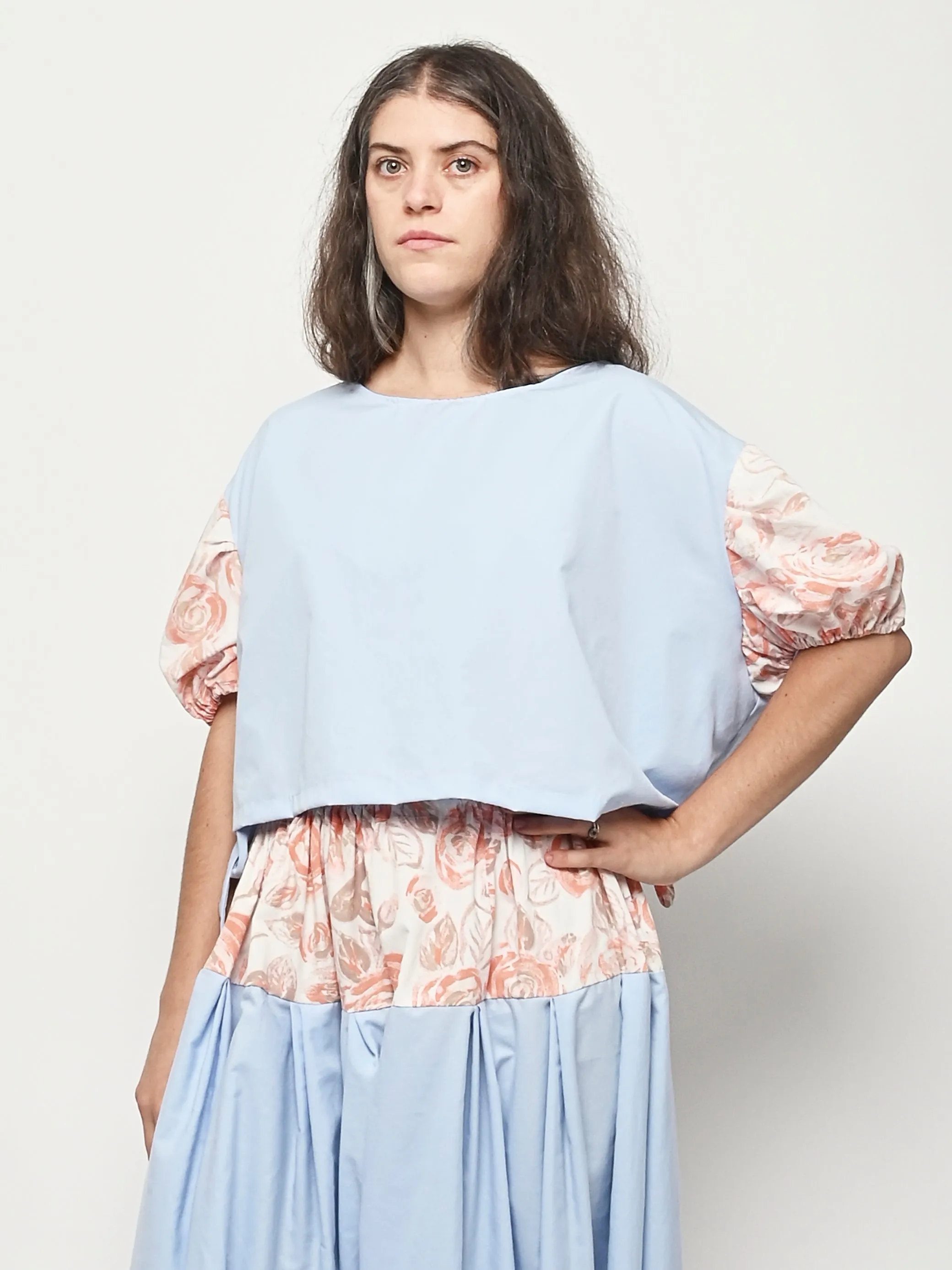 Blue/Orange Pastel Two Piece Set sold by Frances May Houseline product image thumbnail 3