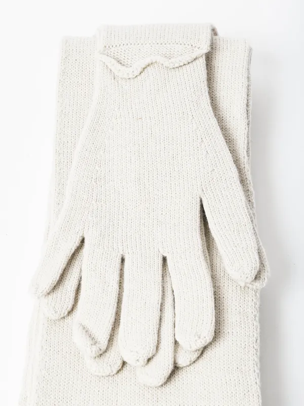 Off-White Flauta Scarf made by Paloma Wool