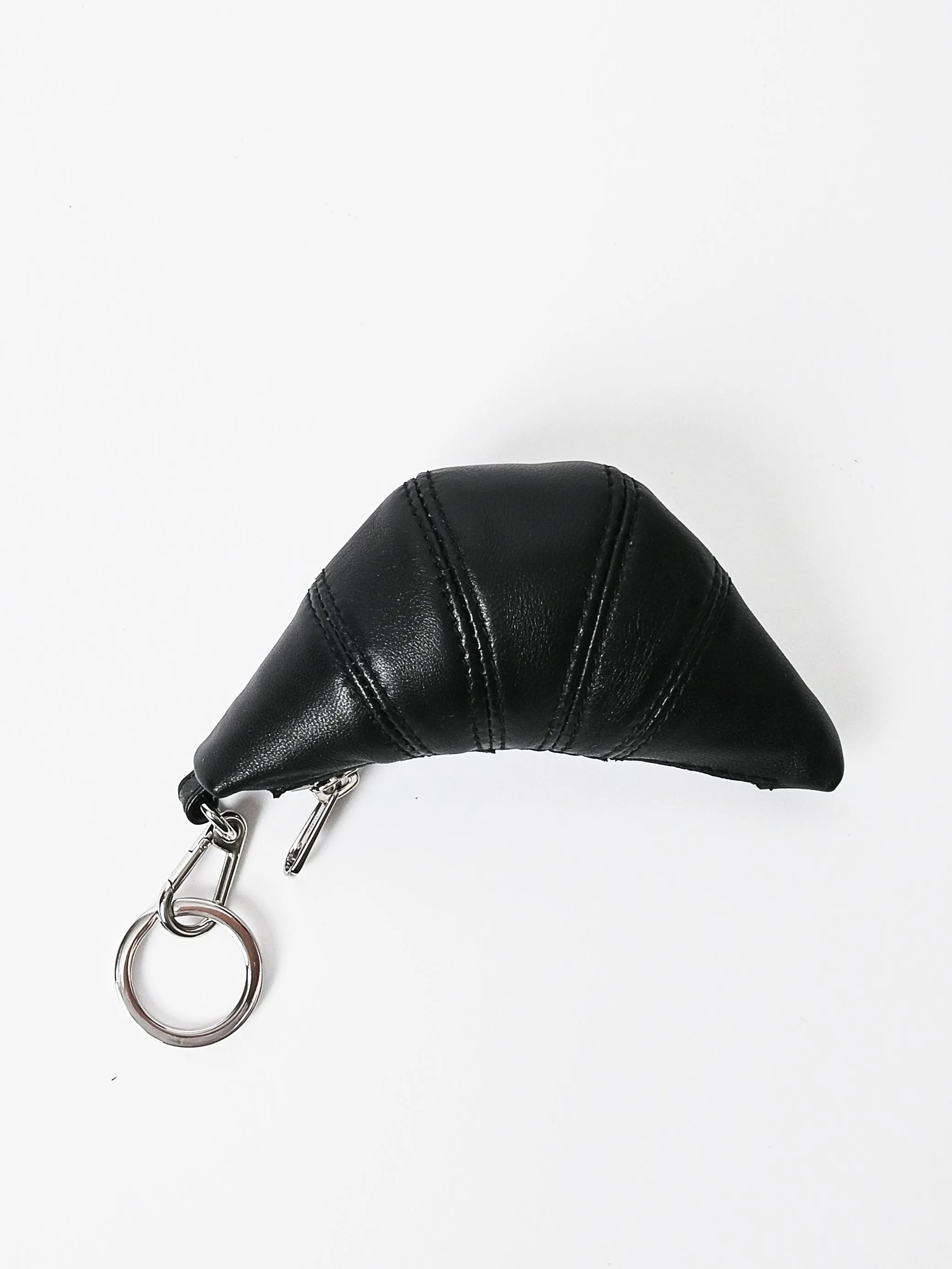 Black Mini Croissant Keyring sold by Frances May Houseline product image thumbnail 4