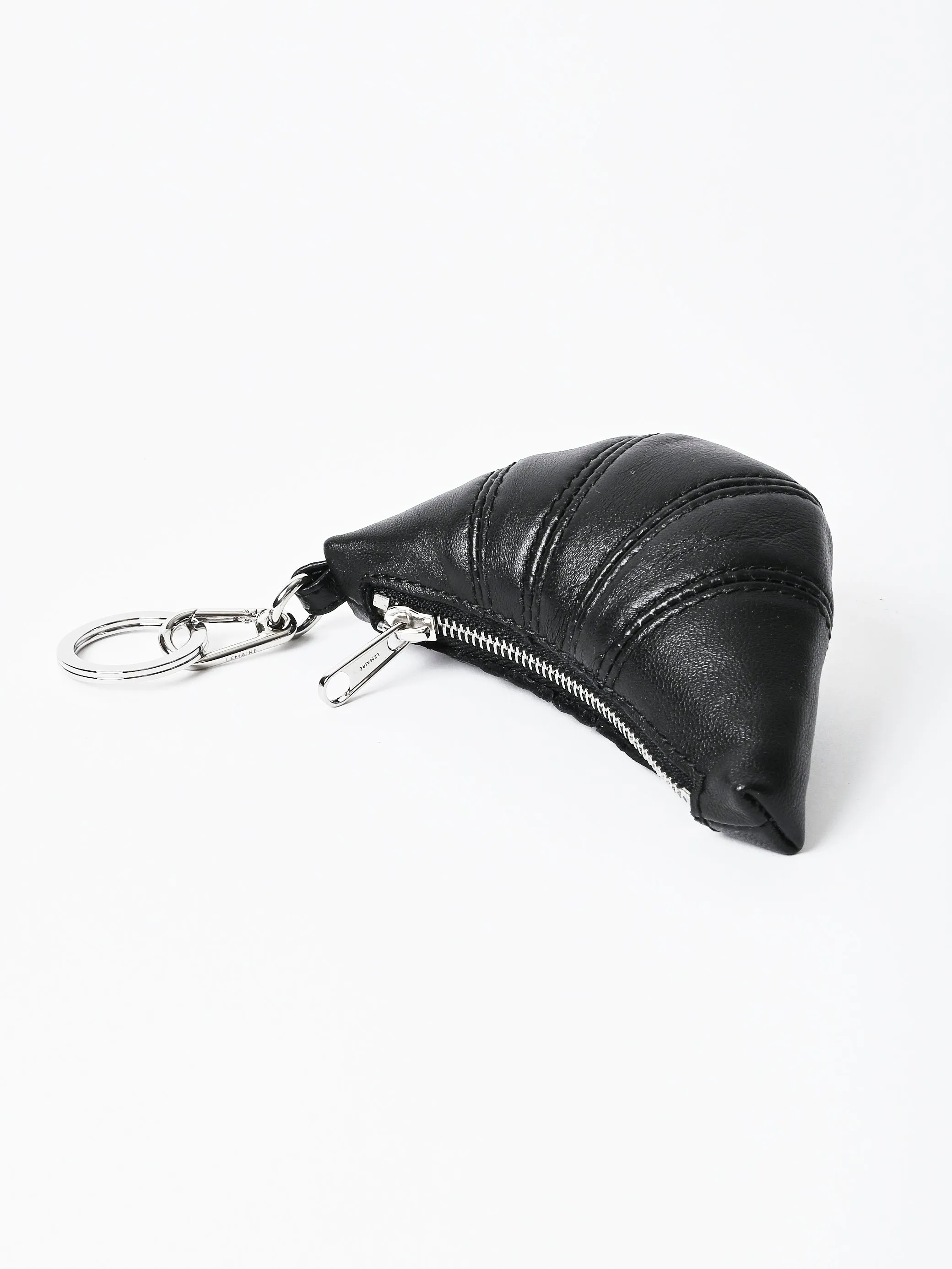Black Mini Croissant Keyring sold by Frances May Houseline product image thumbnail 2
