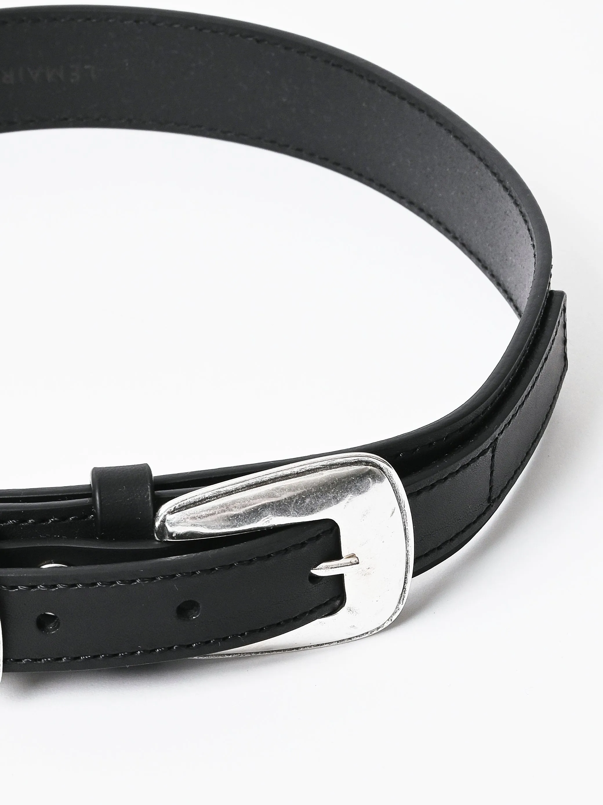 Black Minimal Western Belt sold by Frances May Houseline product image thumbnail 3