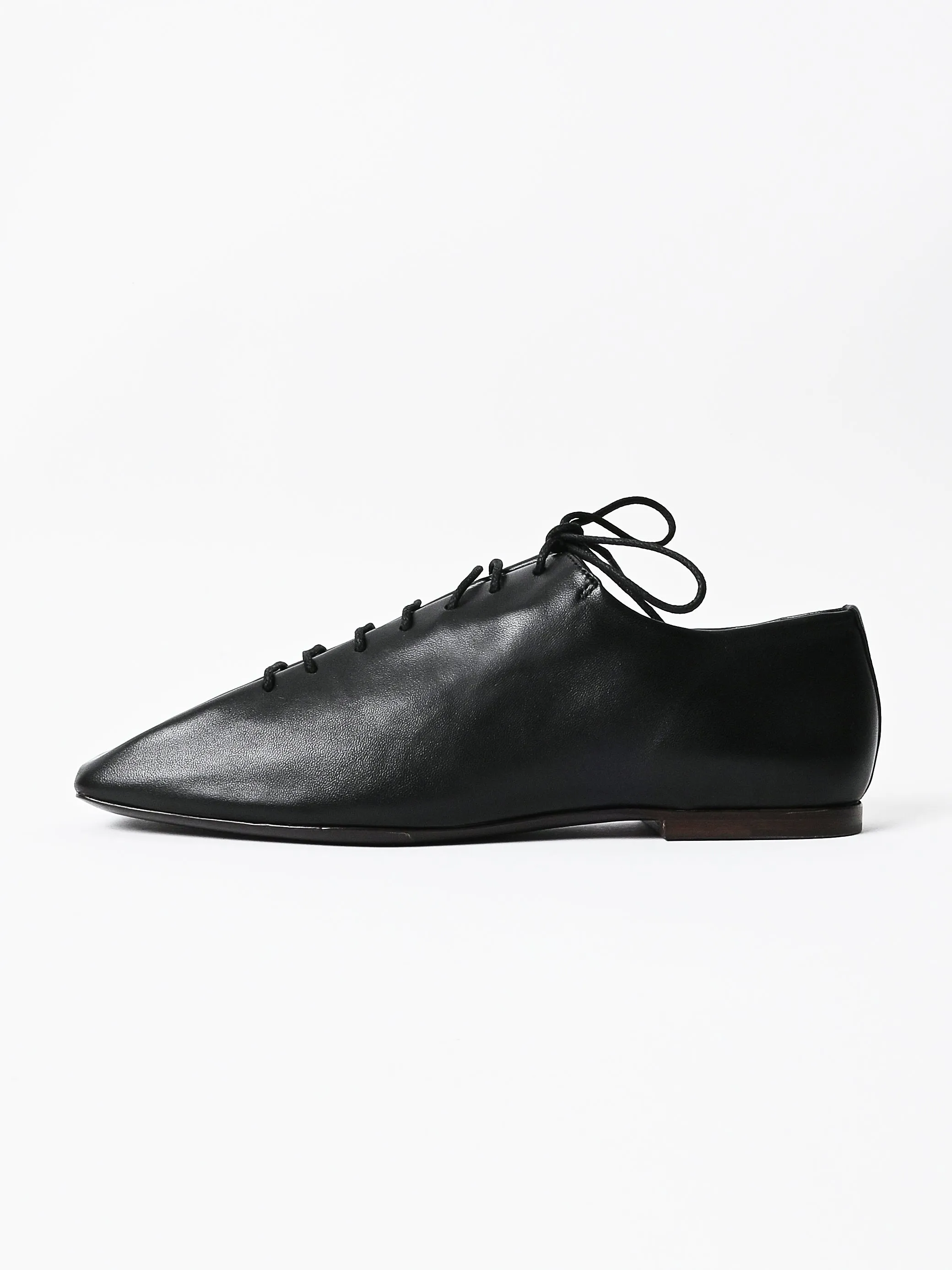 Black Souris Flat Classic Derbies sold by Frances May Houseline