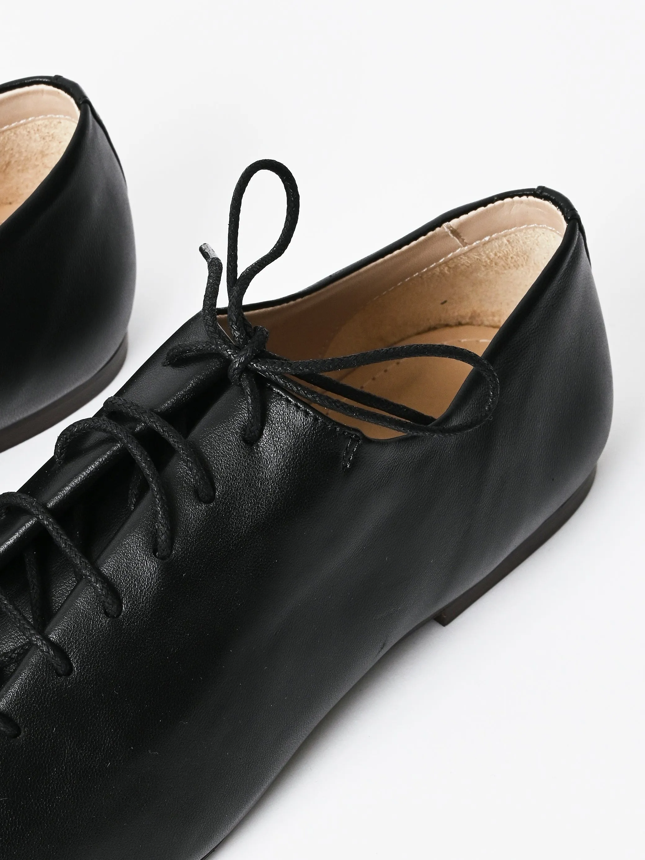 Black Souris Flat Classic Derbies sold by Frances May Houseline product image thumbnail 4