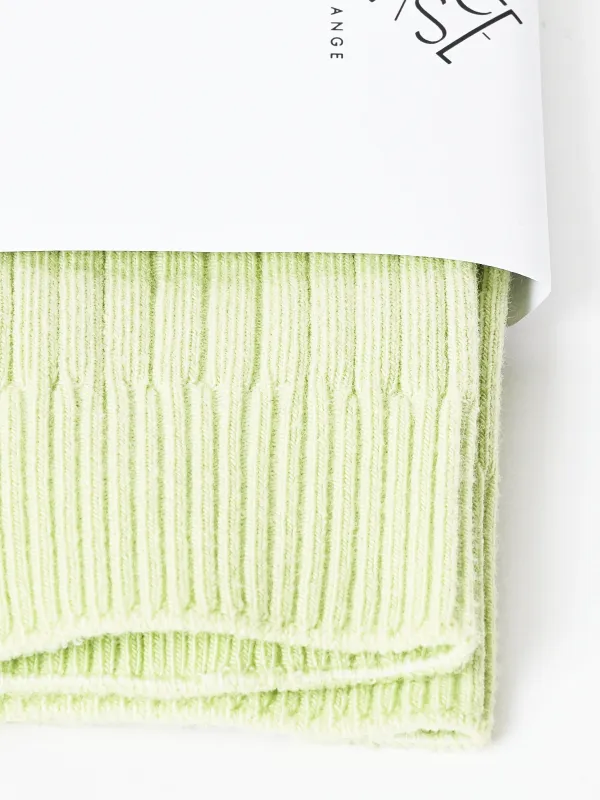 Kir Green Rib Overankle Socks sold by Frances May Houseline