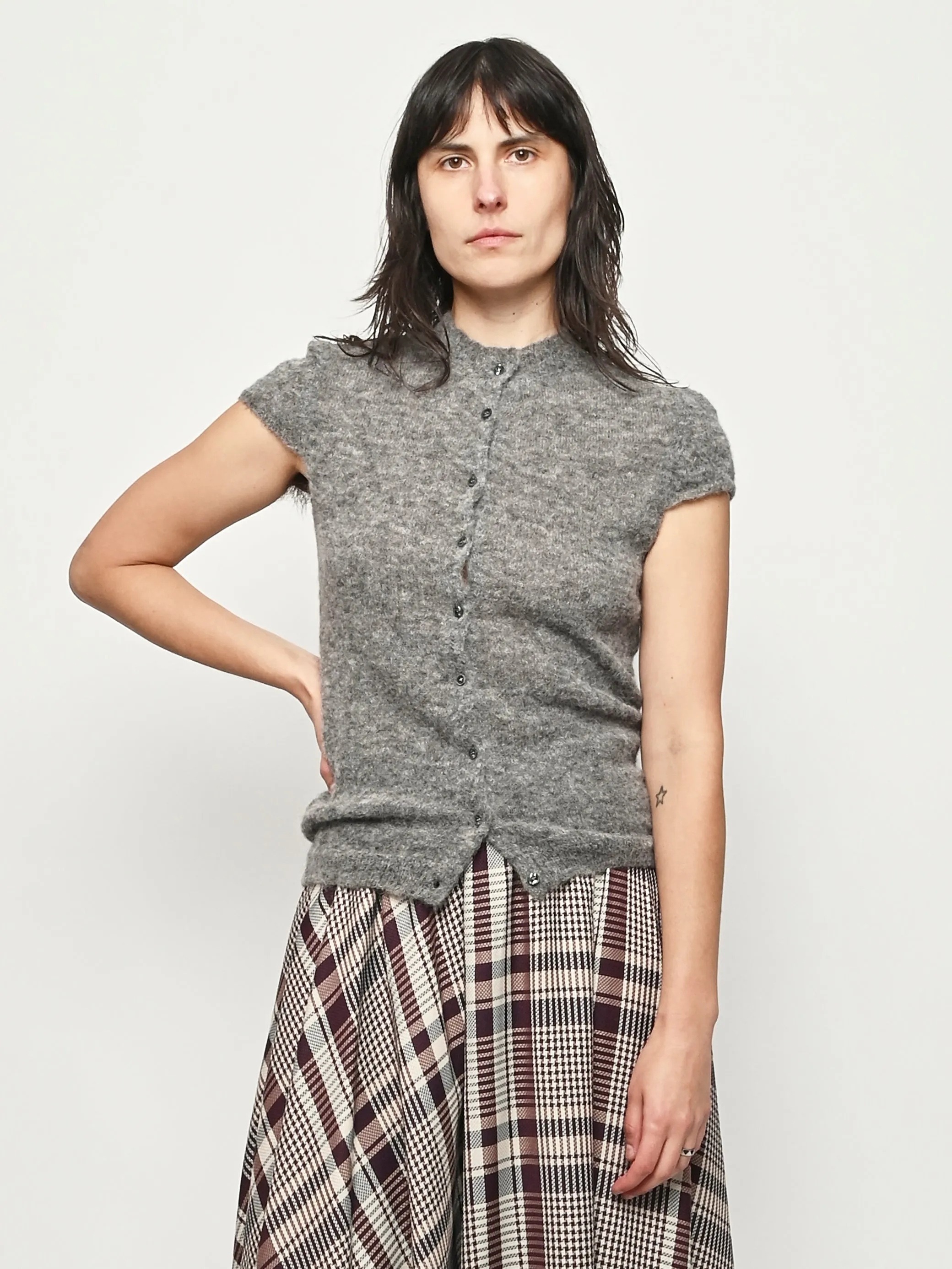 Grey Refian S/S Cardigan sold by Frances May Houseline product image thumbnail 2