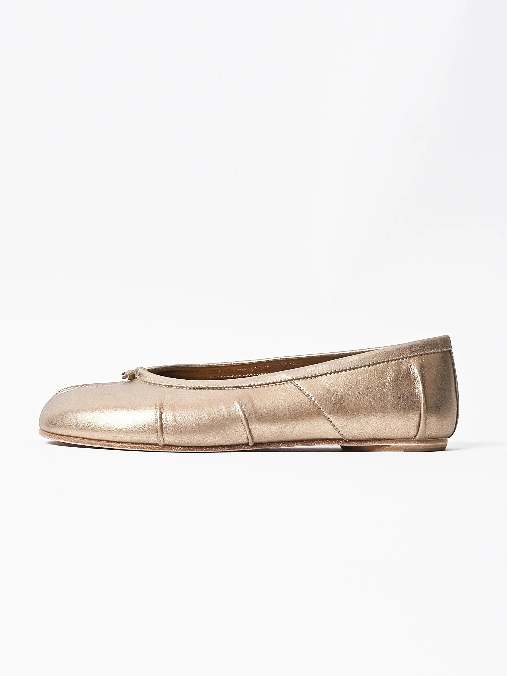 Gold Tabi New Ballerina sold by Frances May Houseline