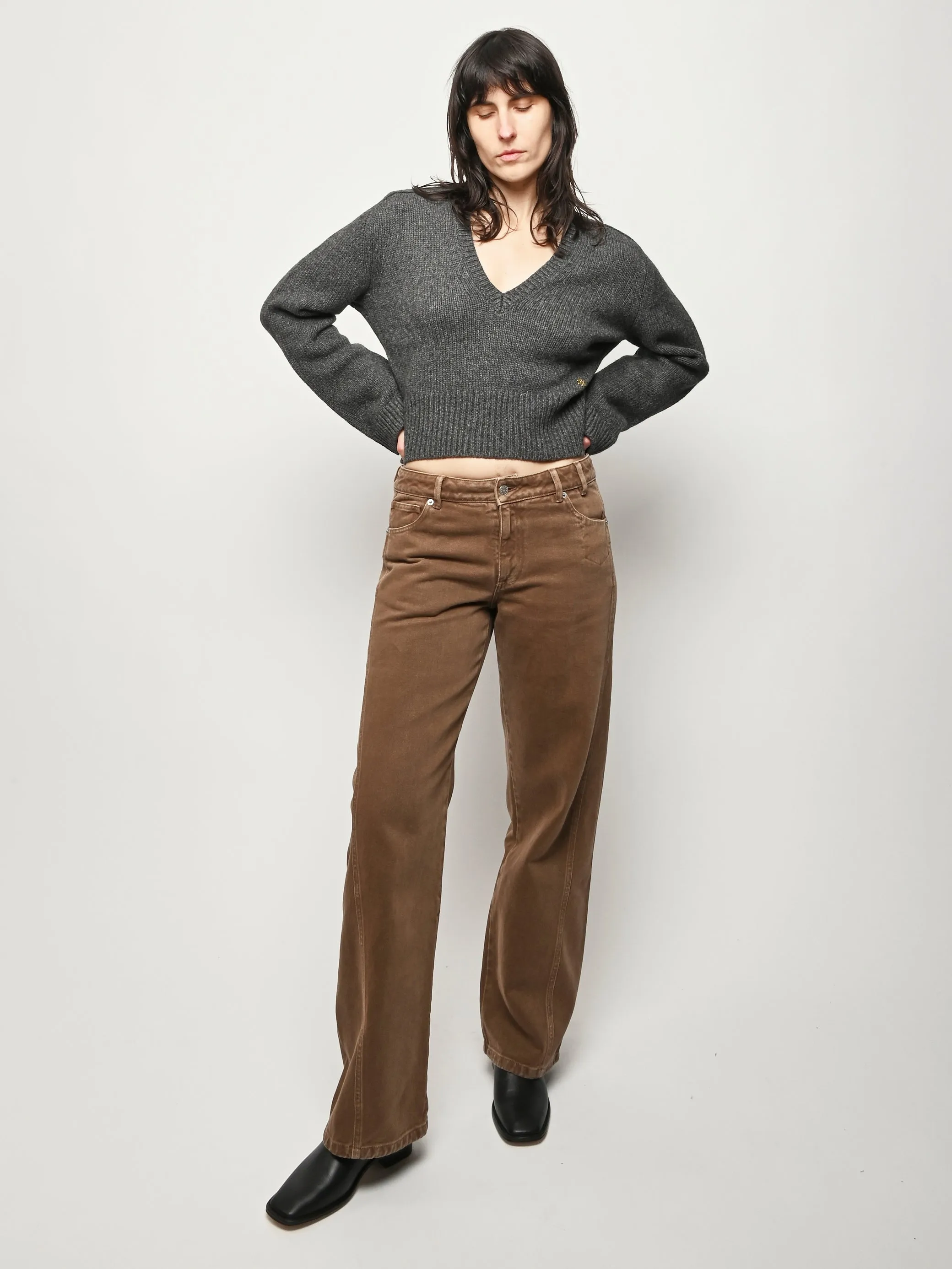 Brown Reyno Trousers sold by Frances May Houseline