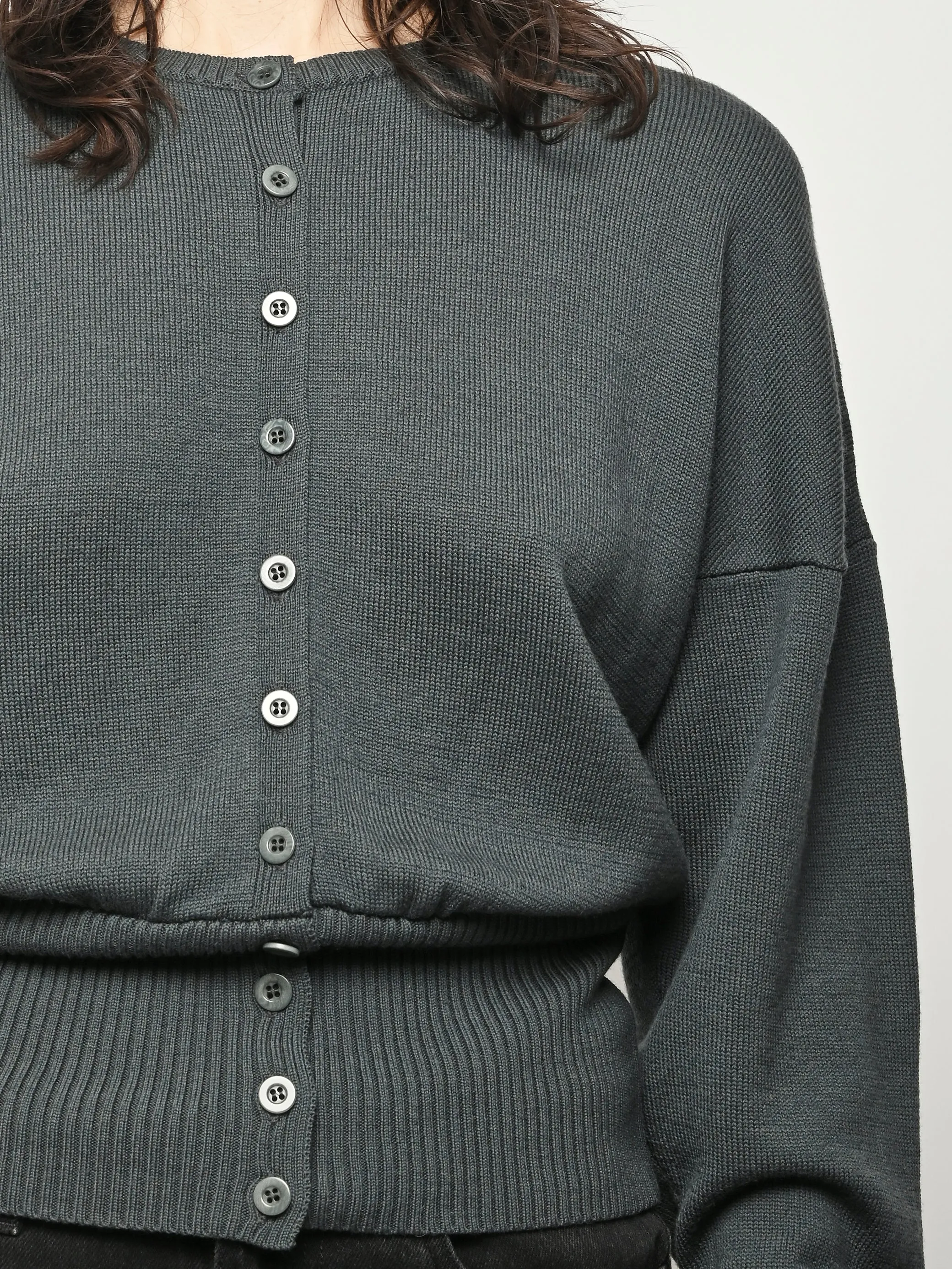 Dark Green Rosana Cardigan sold by Frances May Houseline product image thumbnail 4