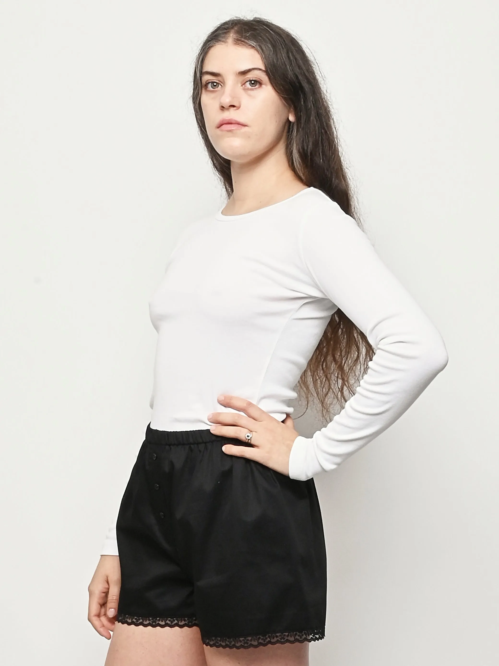 White L/S Bellevue Tee sold by Frances May Houseline product image thumbnail 2