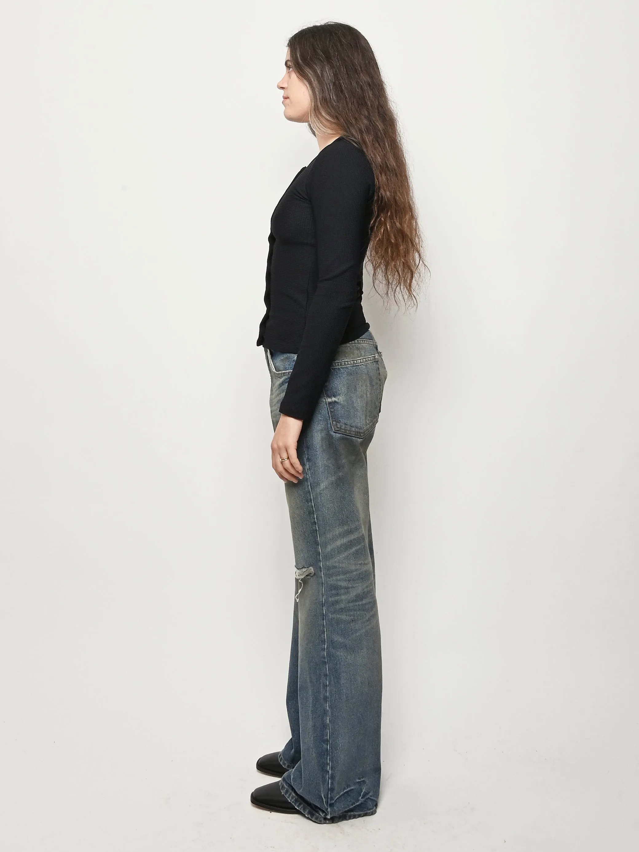 Black Thermal Sophie Cardigan sold by Frances May Houseline product image thumbnail 4