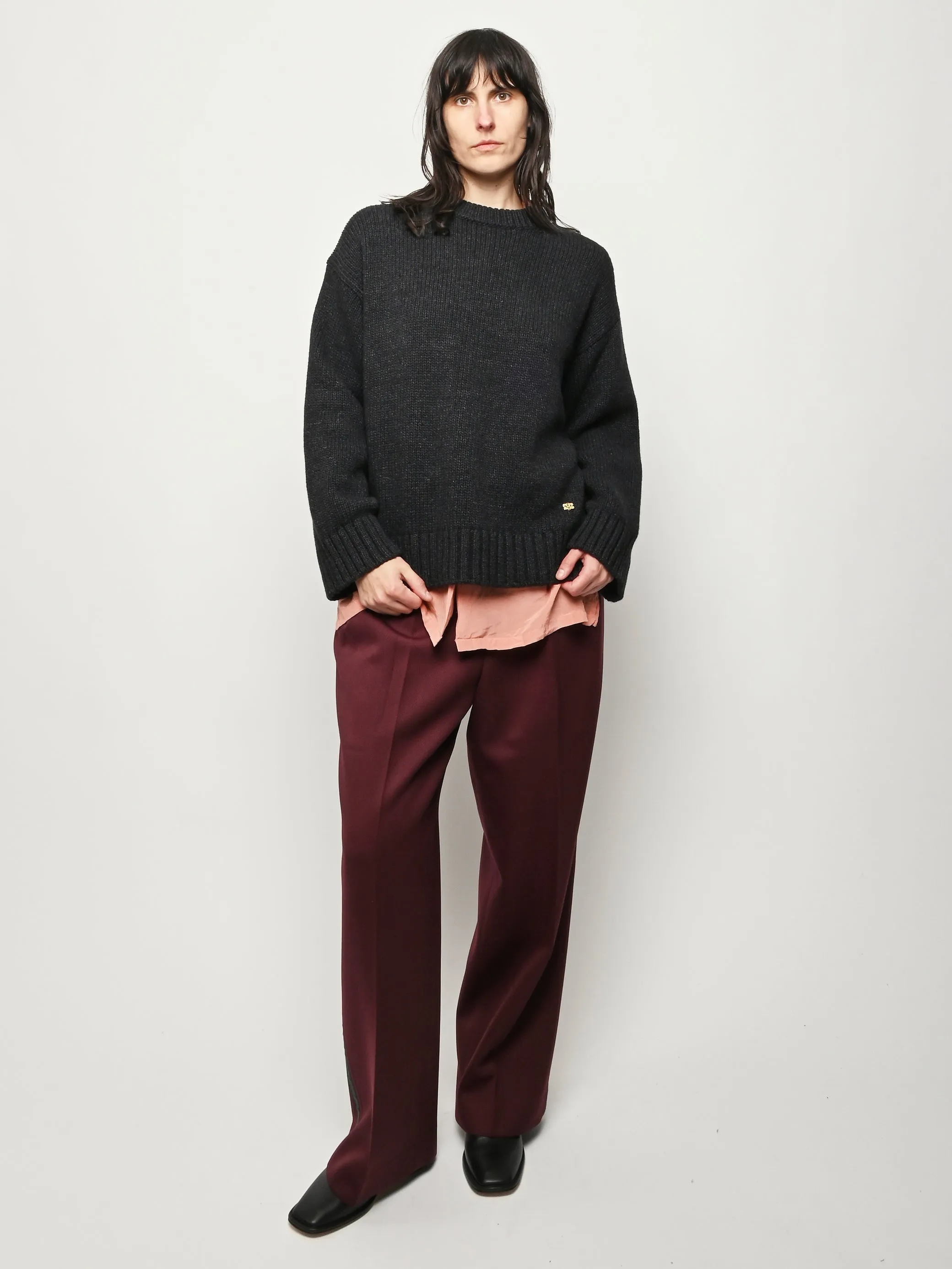 Phantom Chunky Wool Mix Sweater sold by Frances May Houseline