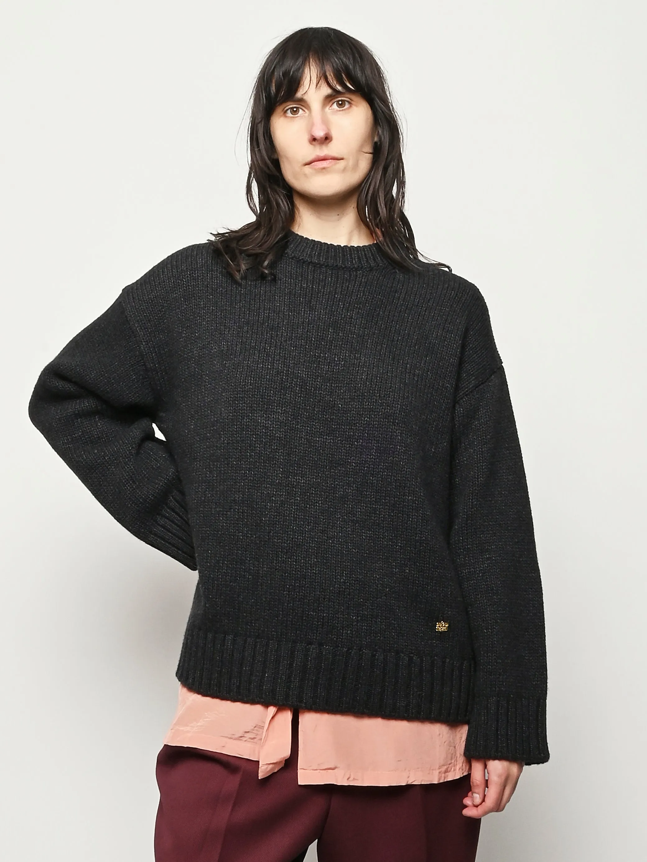 Phantom Chunky Wool Mix Sweater sold by Frances May Houseline product image thumbnail 2