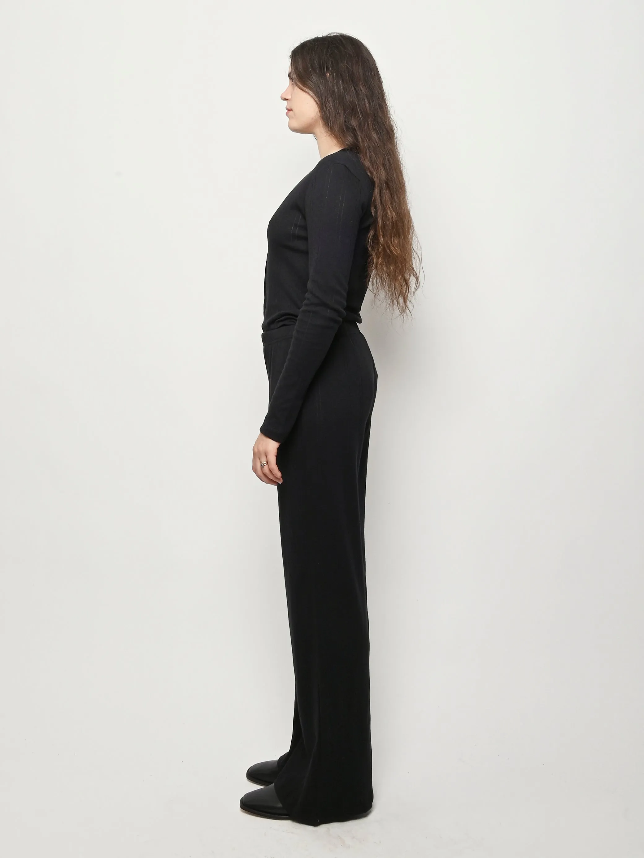 The Pant Black Pointelle sold by Frances May Houseline product image thumbnail 4