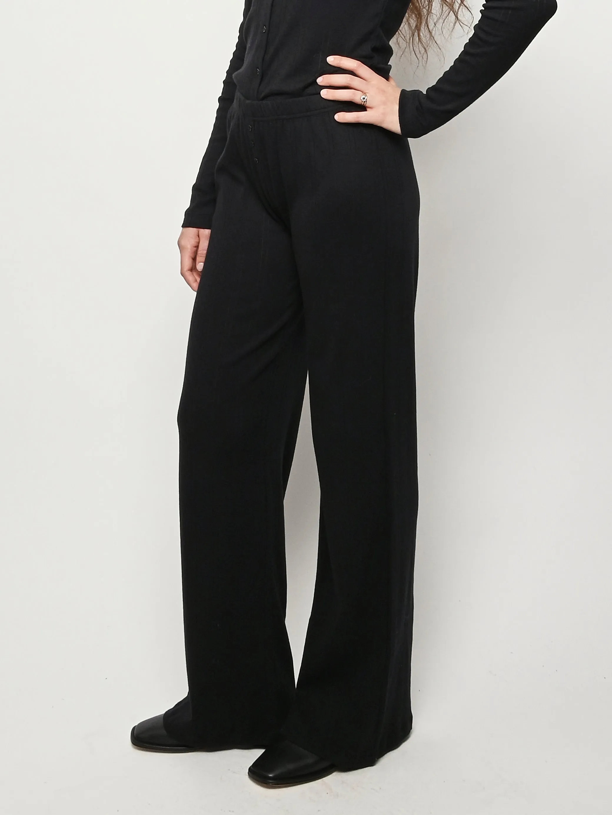 The Pant Black Pointelle sold by Frances May Houseline product image thumbnail 2