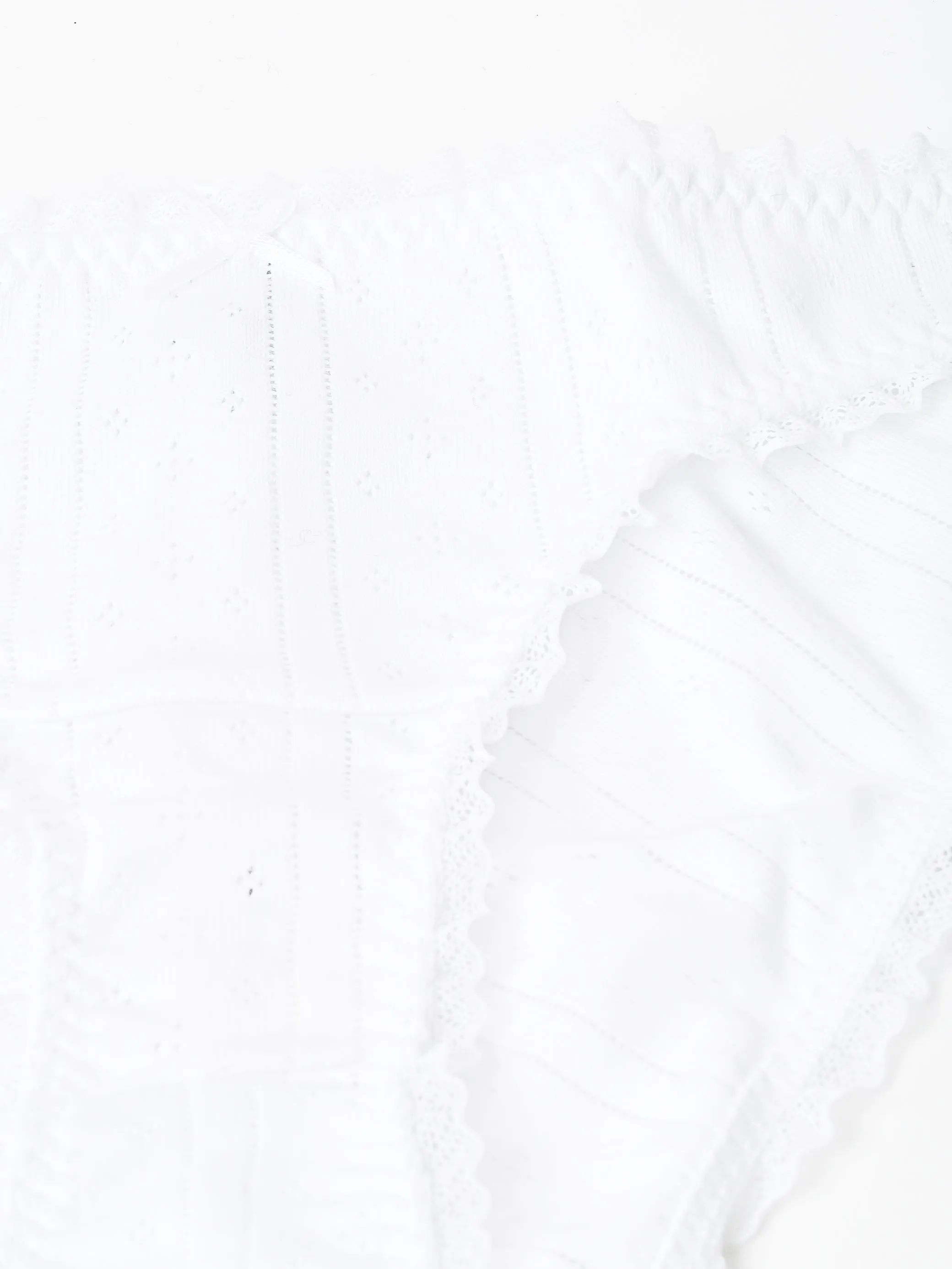 The High Rise White Pointelle sold by Frances May Houseline