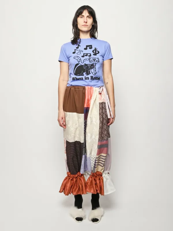 Purple/Brown Patchwork Bloomer Pants made by Frances May Houseline