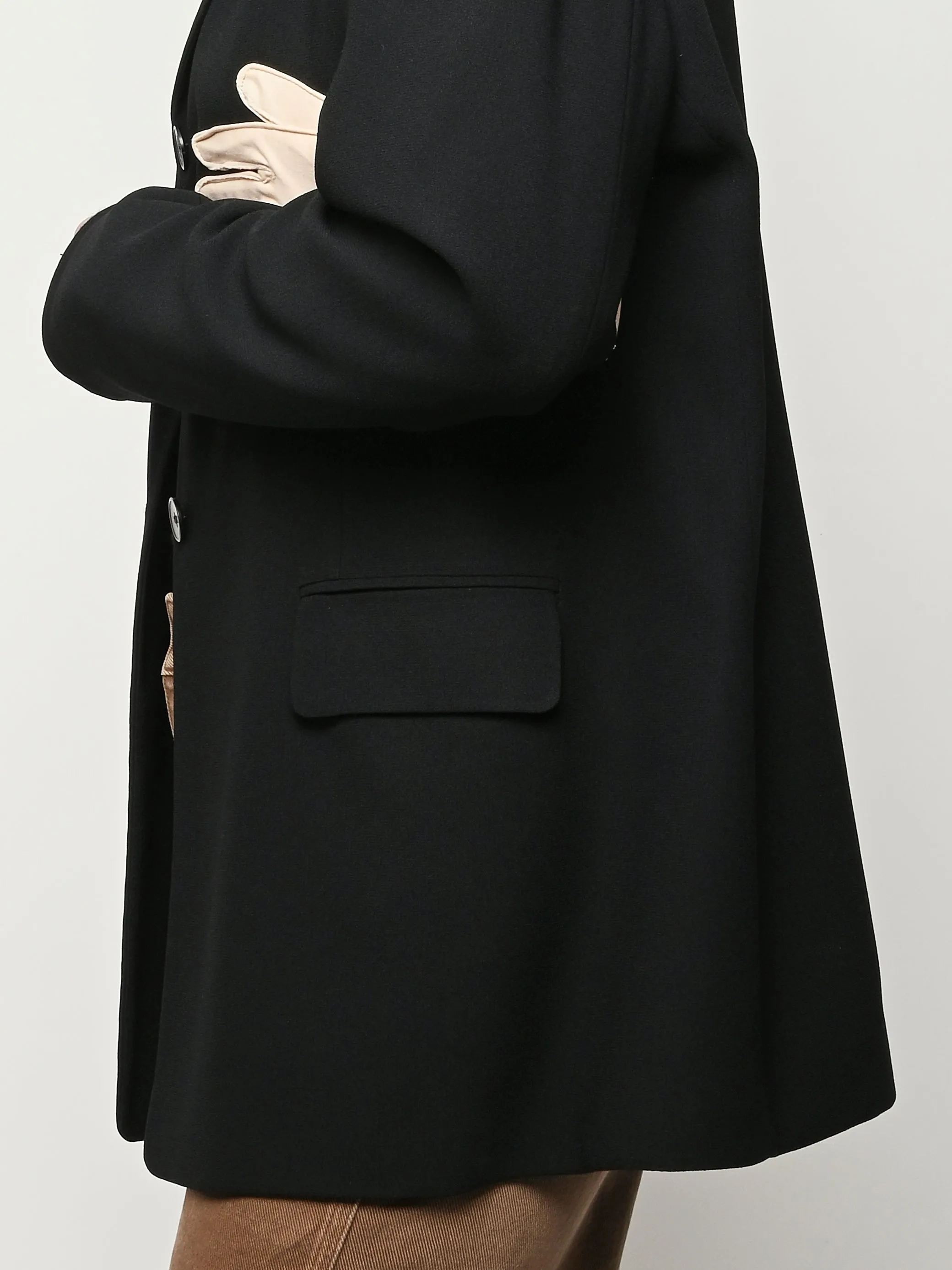 Black/Beige Glove Blazer sold by Frances May Houseline product image thumbnail 4