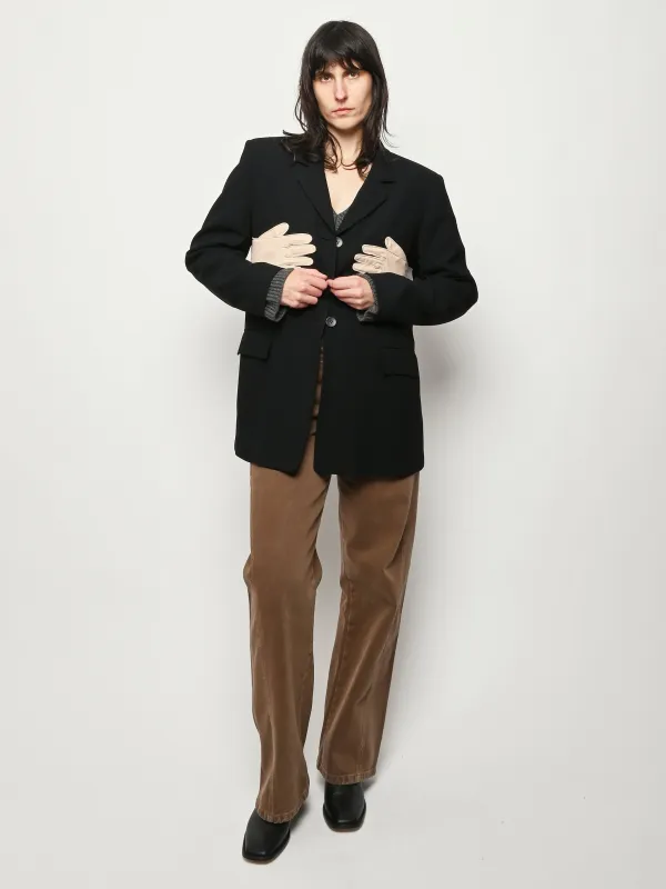 Black/Beige Glove Blazer sold by Frances May Houseline