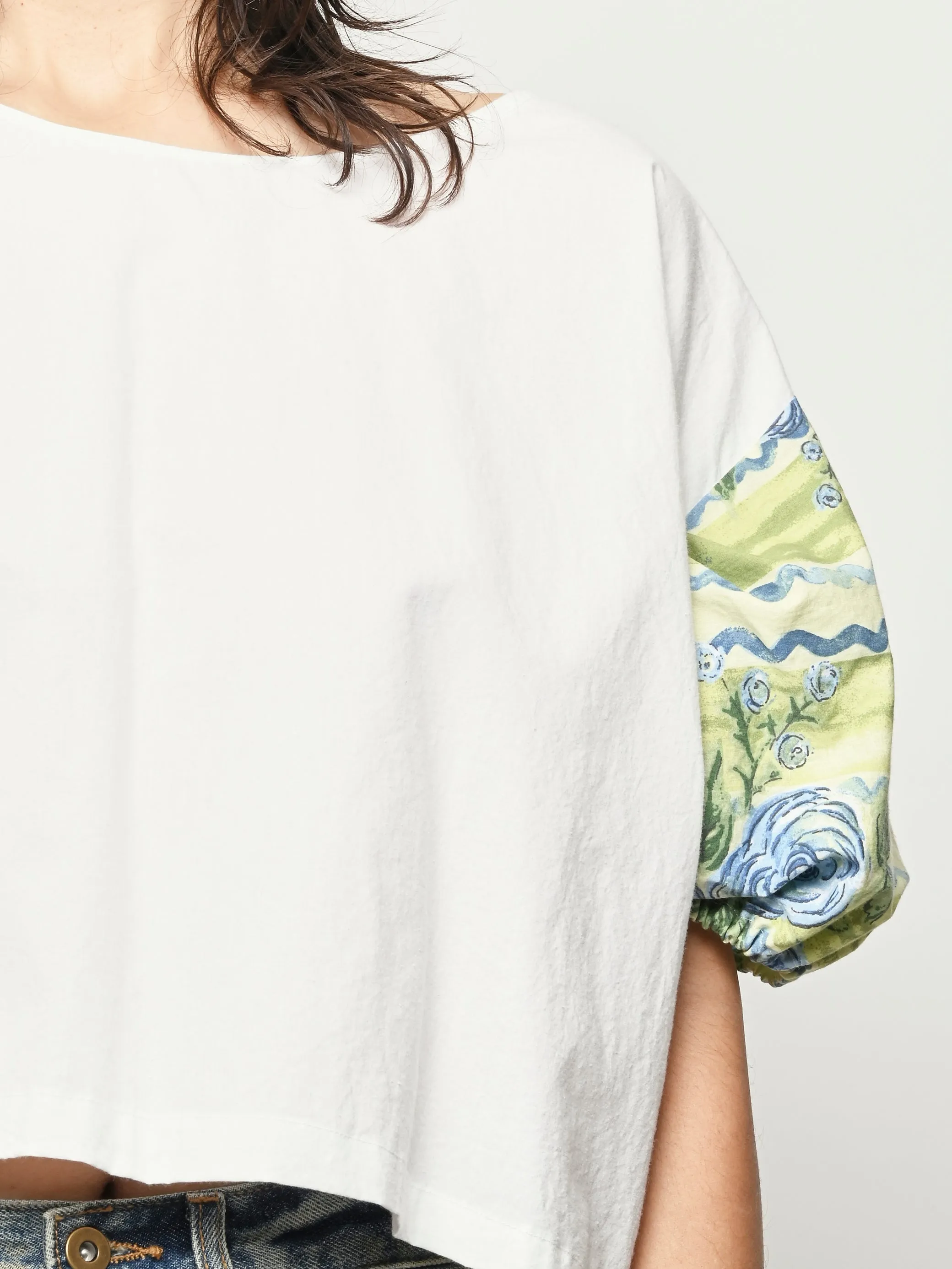 White/Garden Puff Top sold by Frances May Houseline product image thumbnail 3