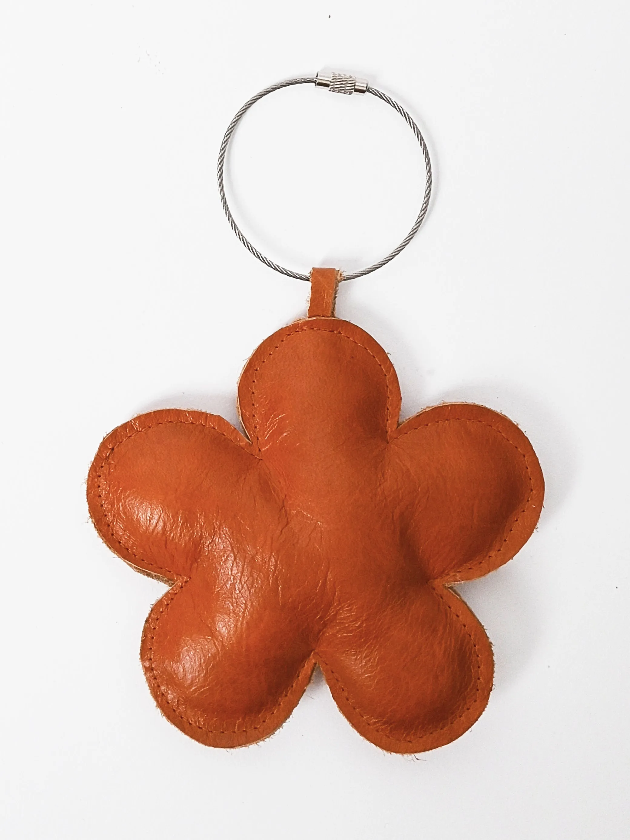 Cognac Leather Bag Charm sold by Frances May Houseline product image thumbnail 2