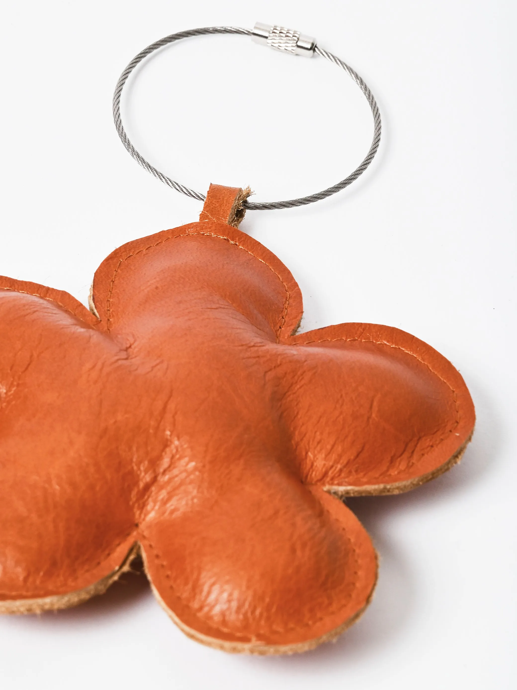 Cognac Leather Bag Charm sold by Frances May Houseline