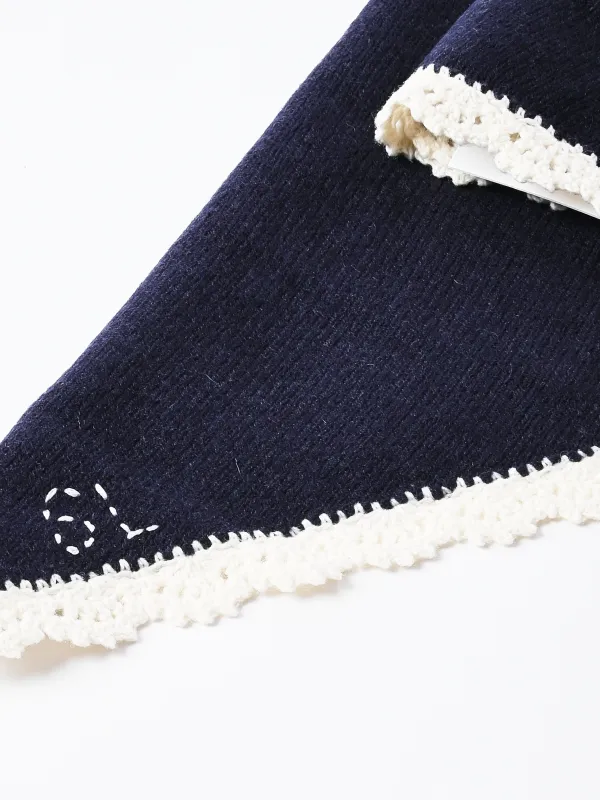 Navy Peck Bonnet sold by Frances May Houseline