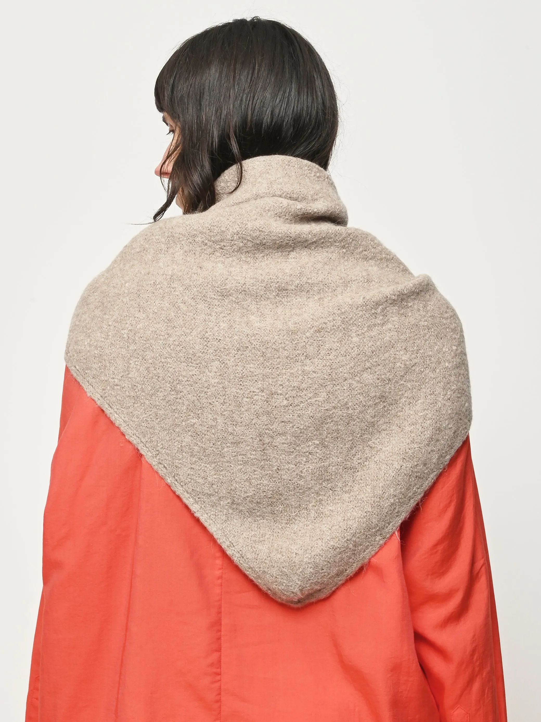 Oatmeal Felted Shawl Scarf sold by Frances May Houseline product image thumbnail 4