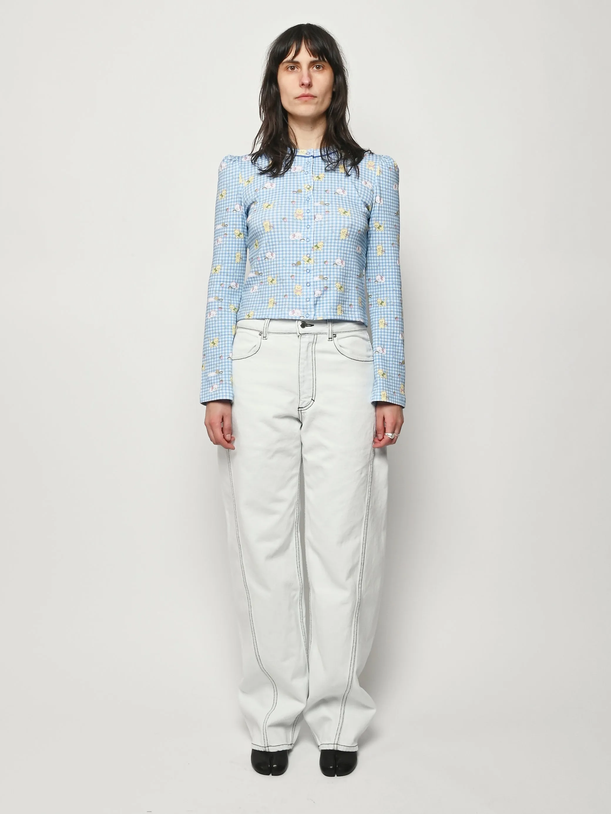 Blue Multi Nova Cardigan sold by Frances May Houseline