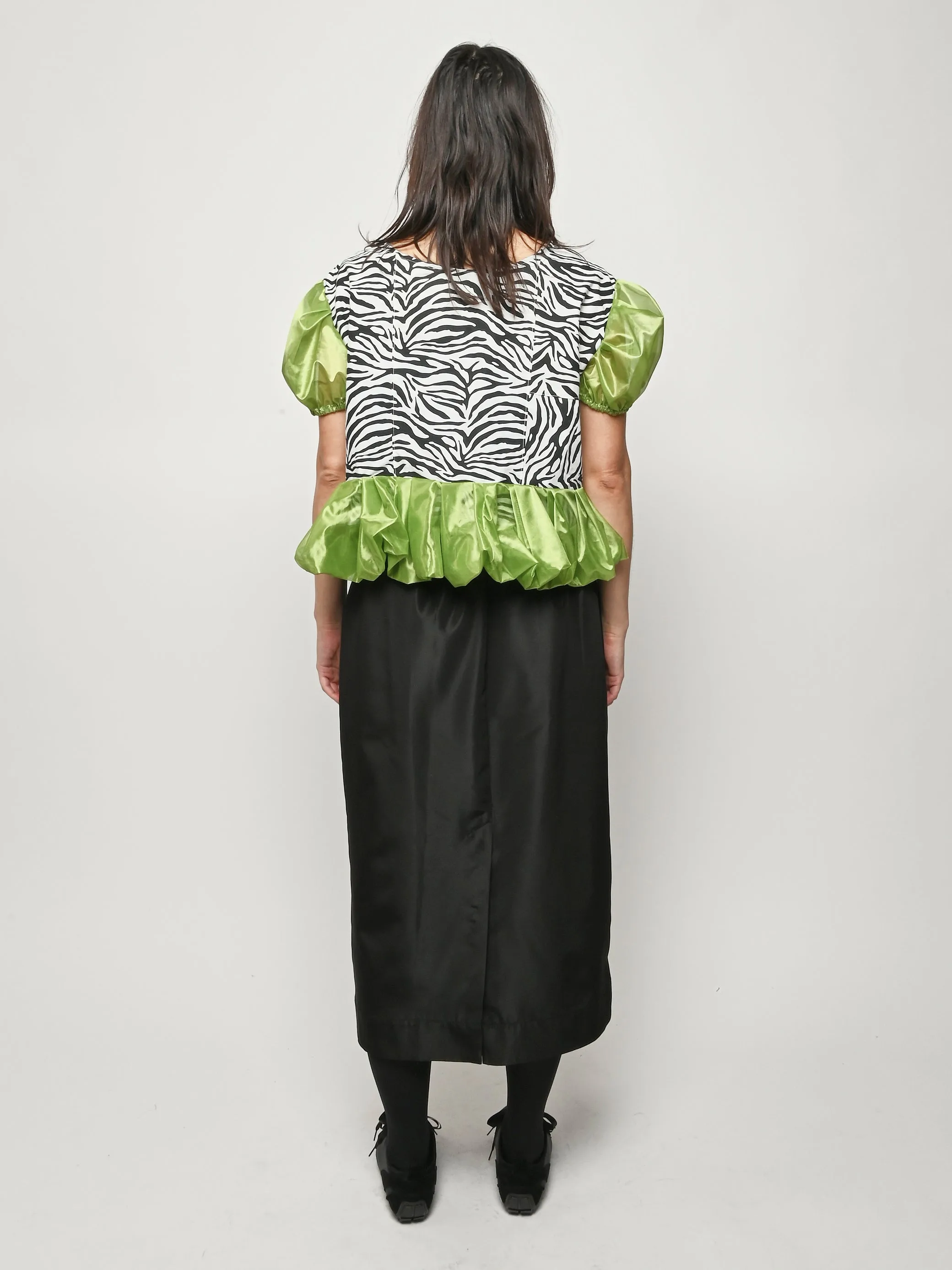 Zebra Top W/Lime Green sold by Frances May Houseline product image thumbnail 5