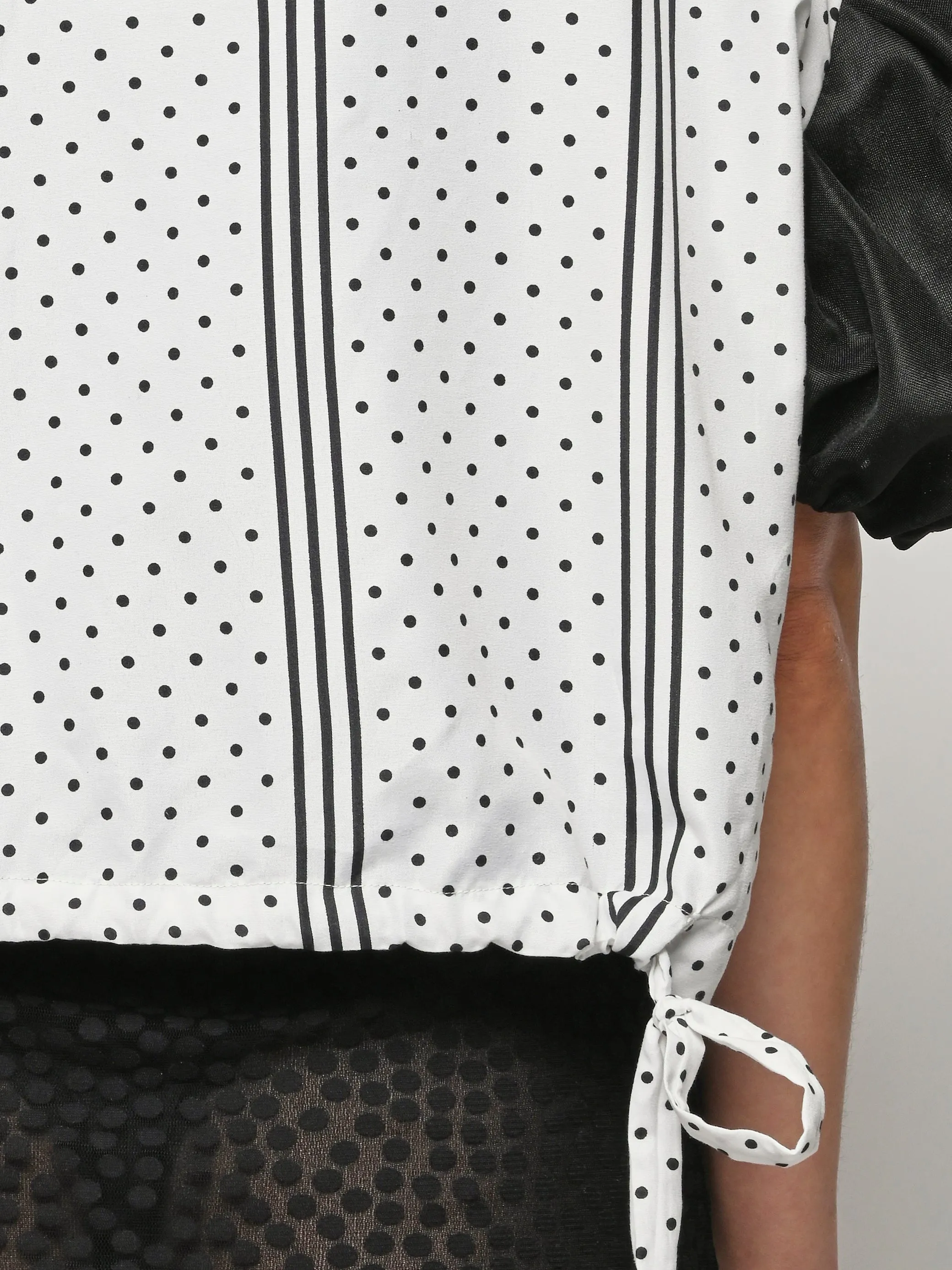 White Polka Dot Top sold by Frances May Houseline product image thumbnail 4