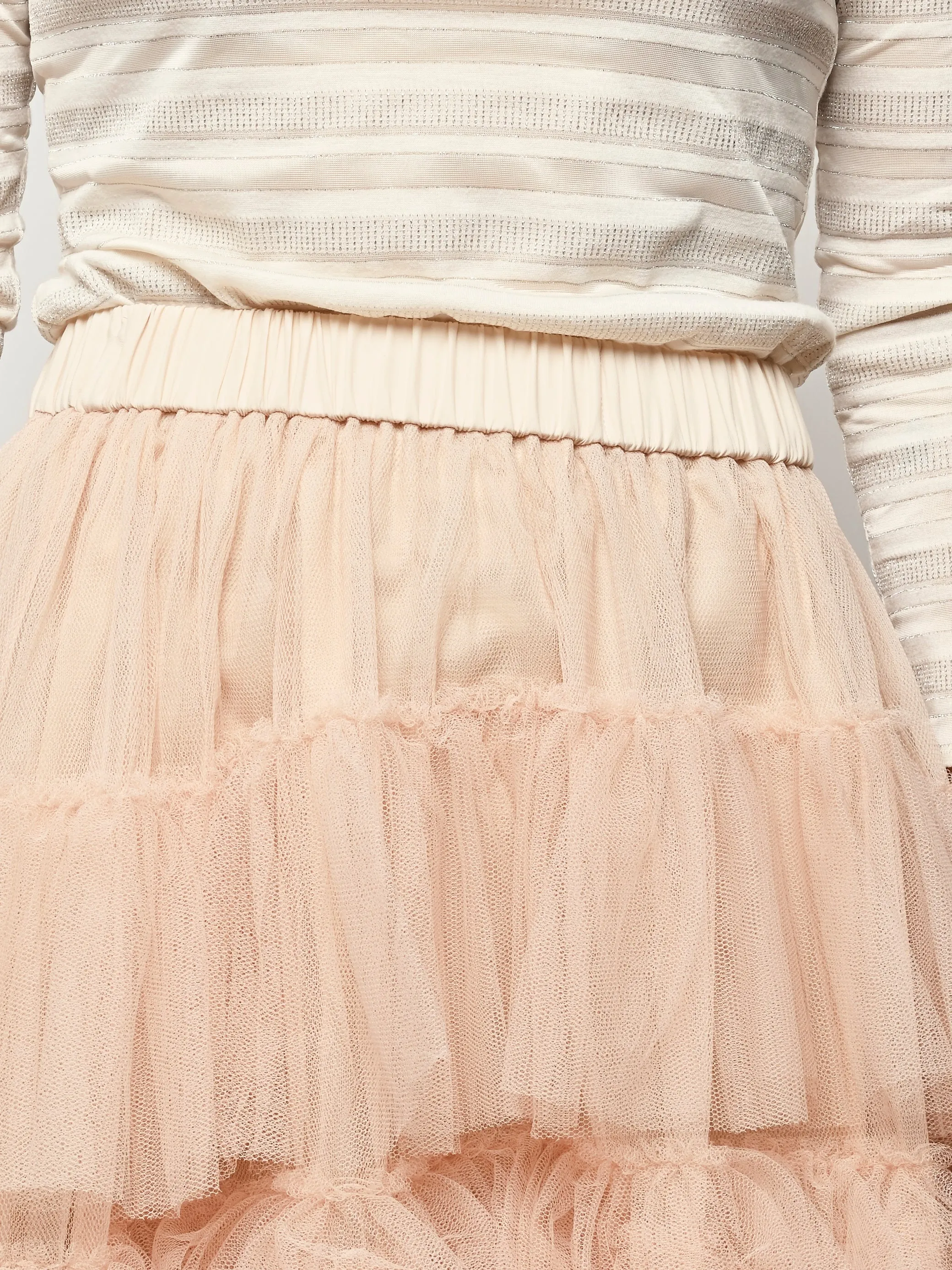 Nude Long Tutu Skirt sold by Frances May Houseline product image thumbnail 4