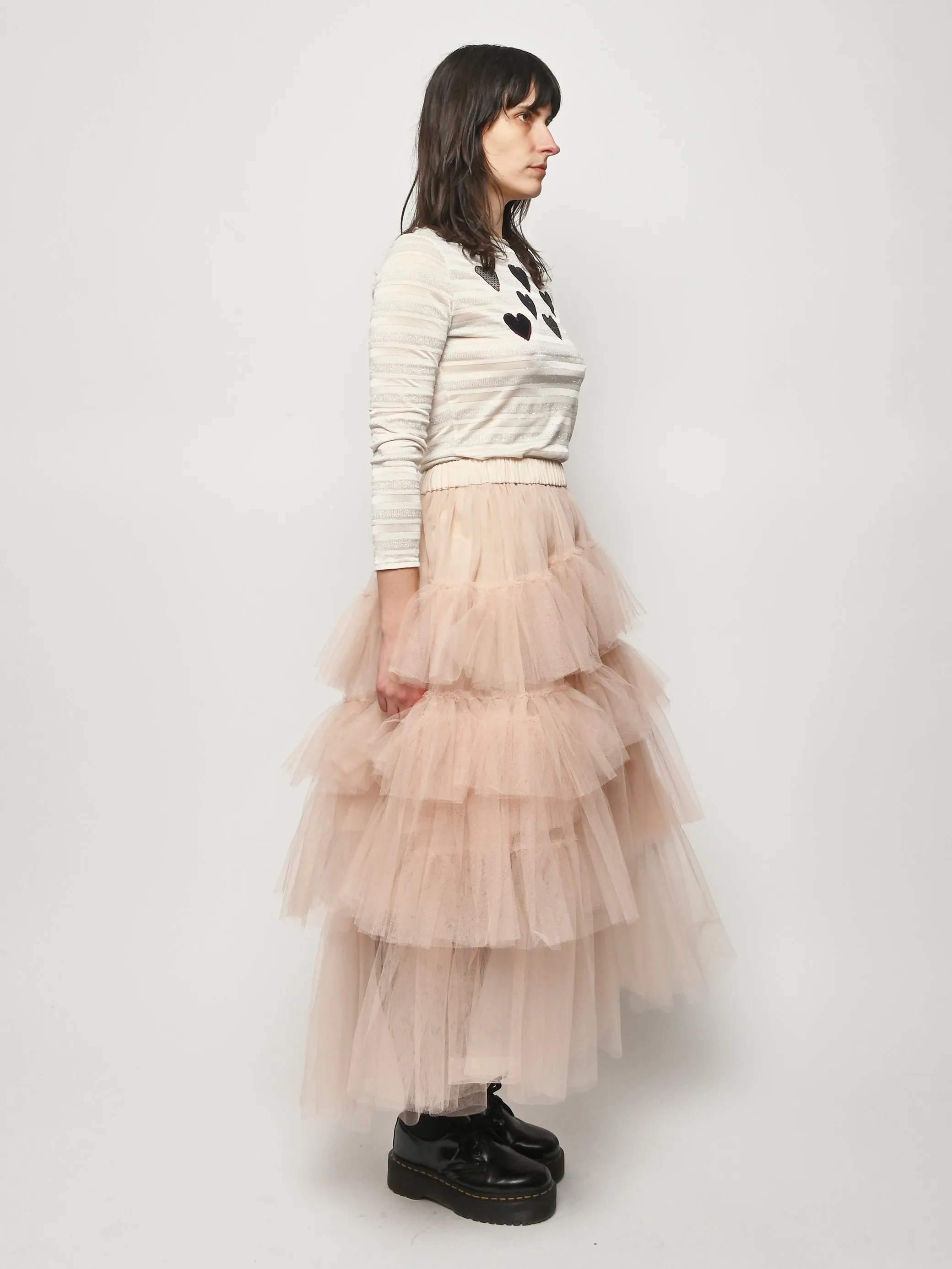 Nude Long Tutu Skirt sold by Frances May Houseline product image thumbnail 5